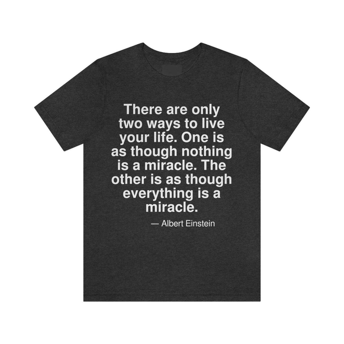 Einstein Miracle Aa adult t-shirt