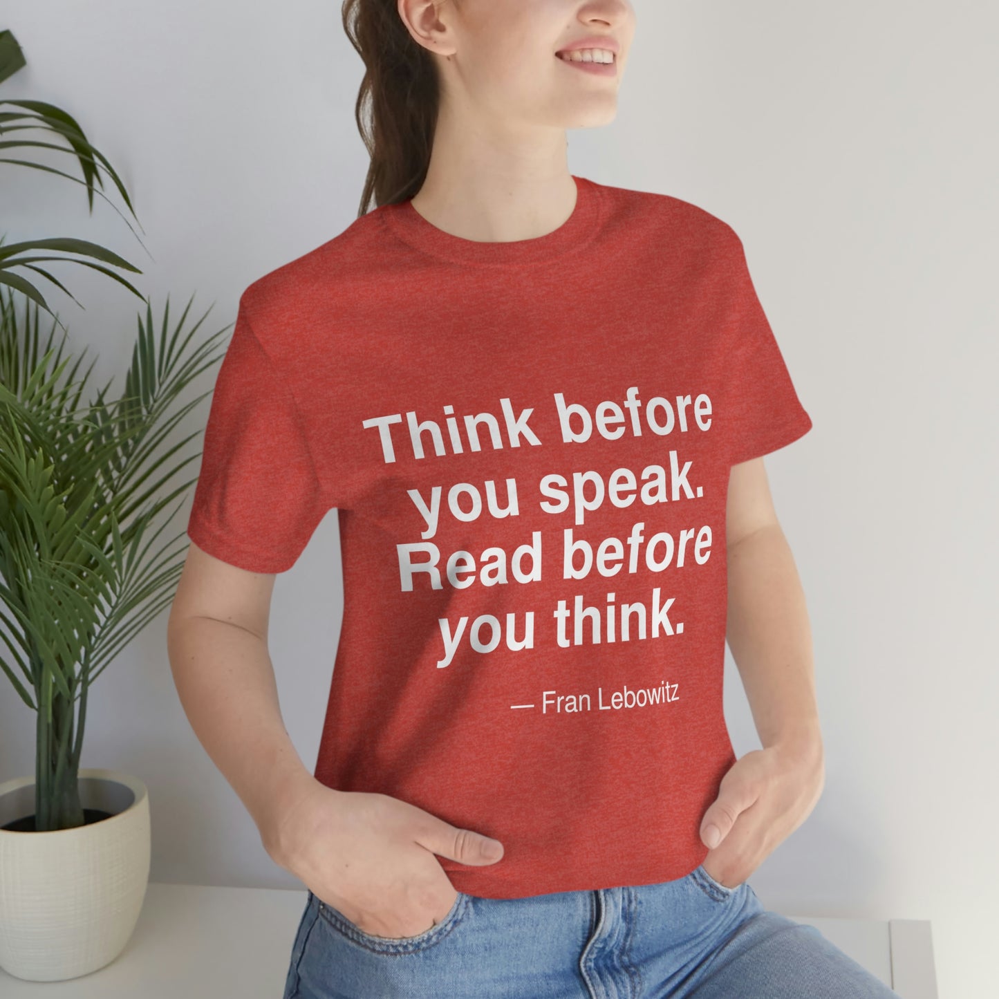 Lebowitz Think Aa adult t-shirt