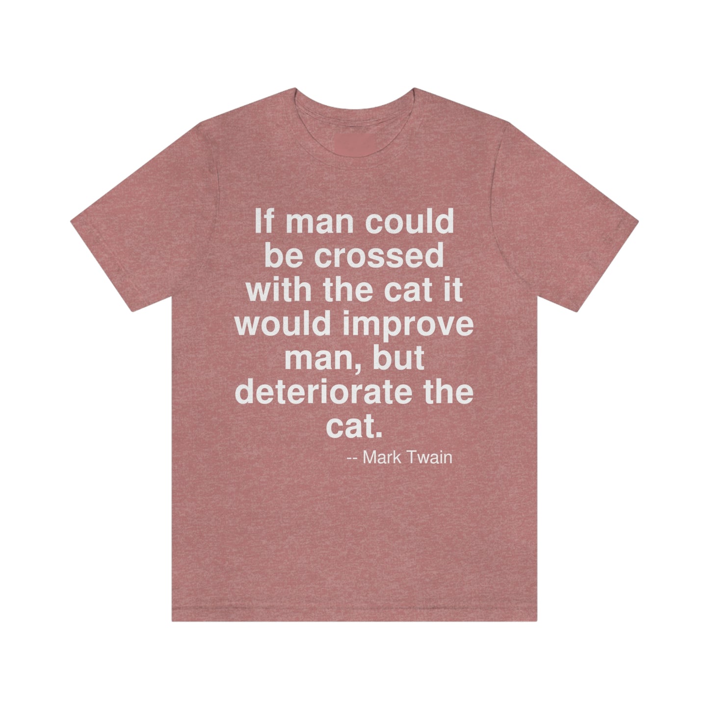 Twain Cat Aa adult t-shirt