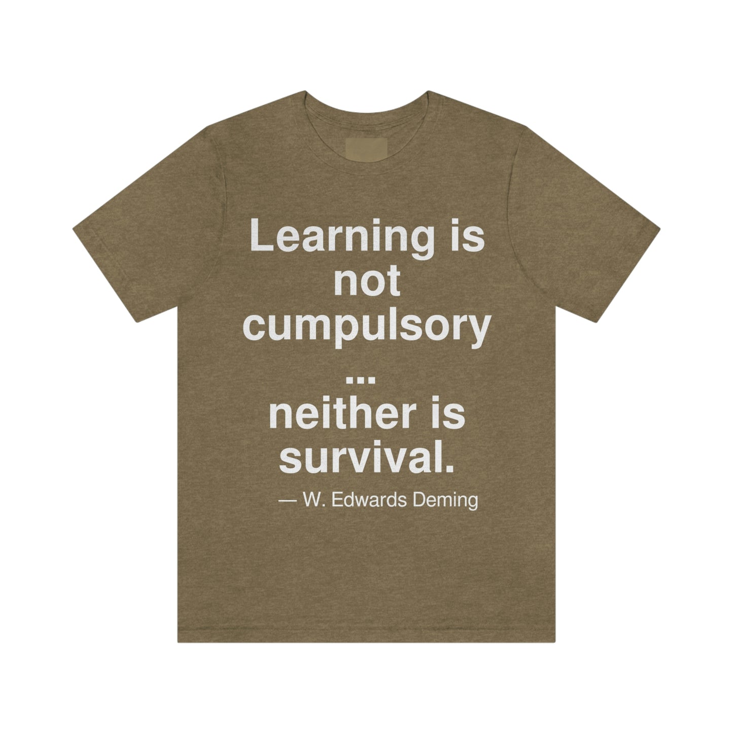 Deming Learning Aa adult t-shirt