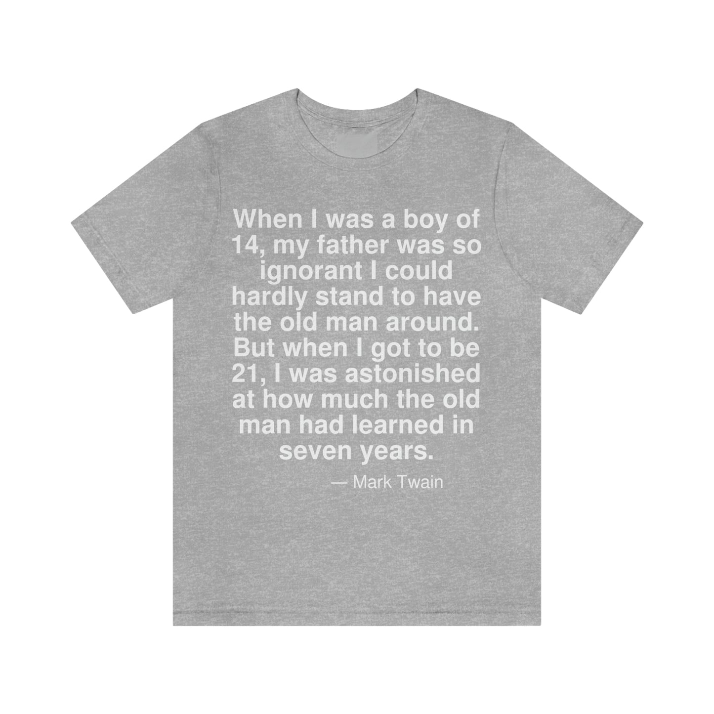 Twain Father Aa adult t-shirt