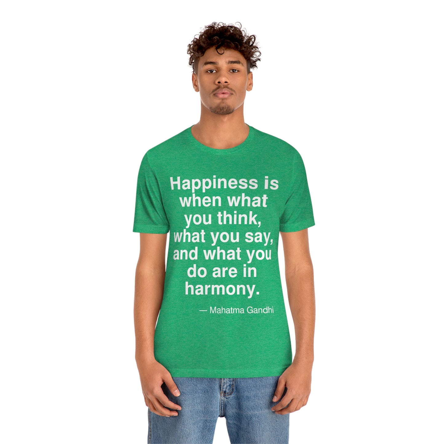 Gandhi Happiness Aa adult t-shirt