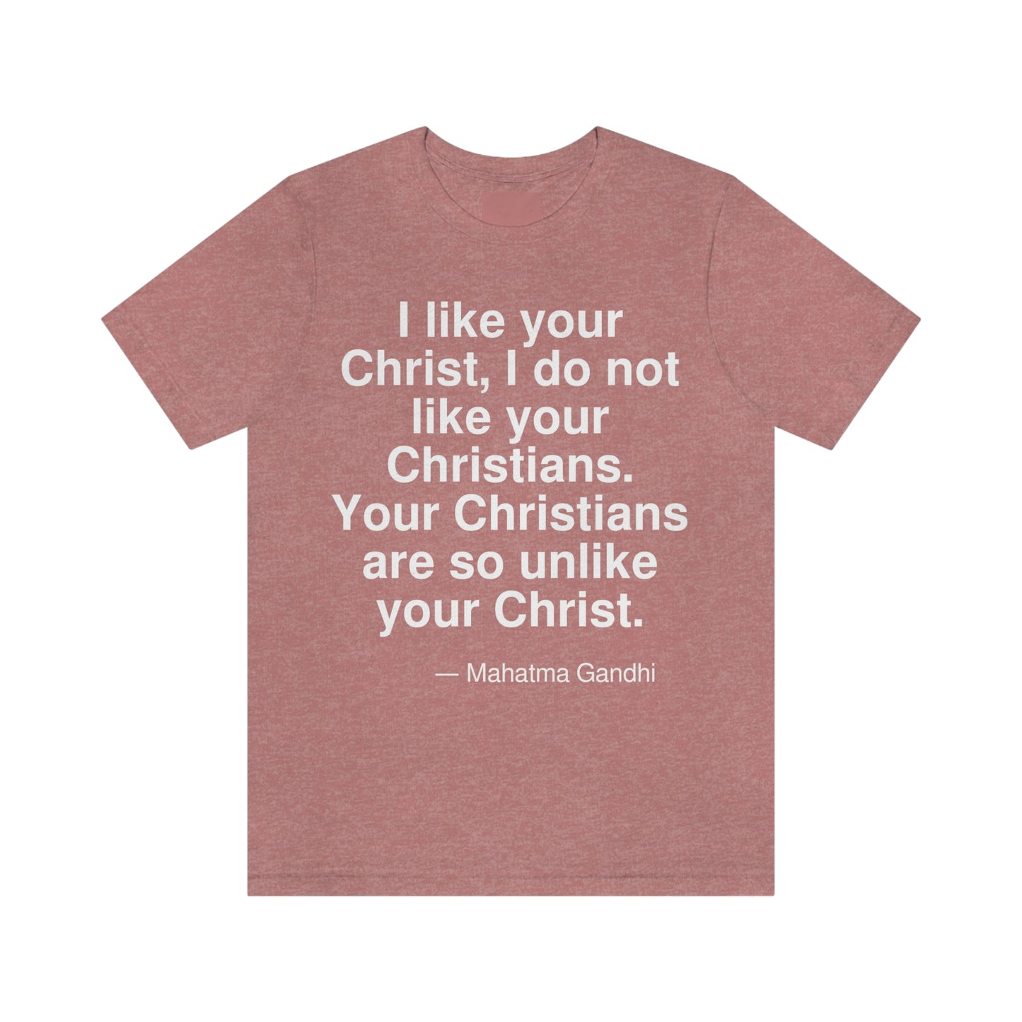 Gandhi Christ Aa adult t-shirt