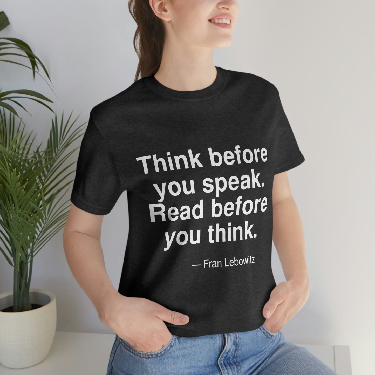 Lebowitz Think Aa adult t-shirt