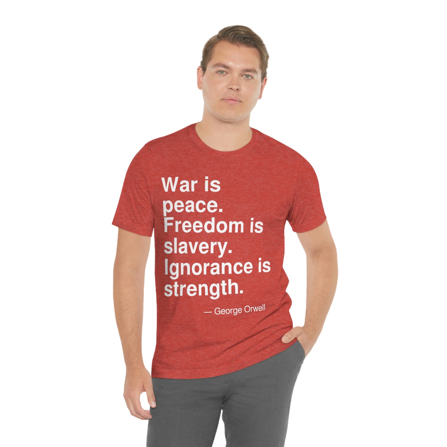 Orwell War Aa adult t-shirt