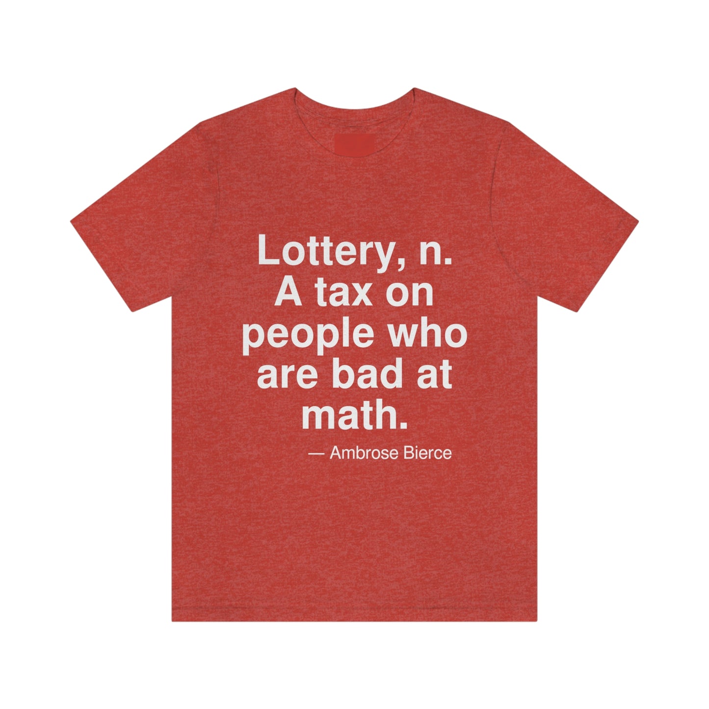 Bierce Lottery Aa adult t-shirt