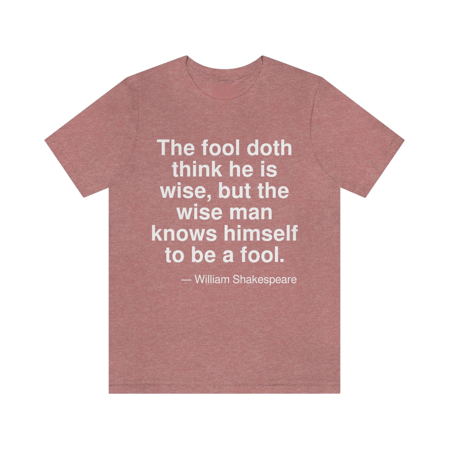 Shakespeare Fool Aa adult t-shirt