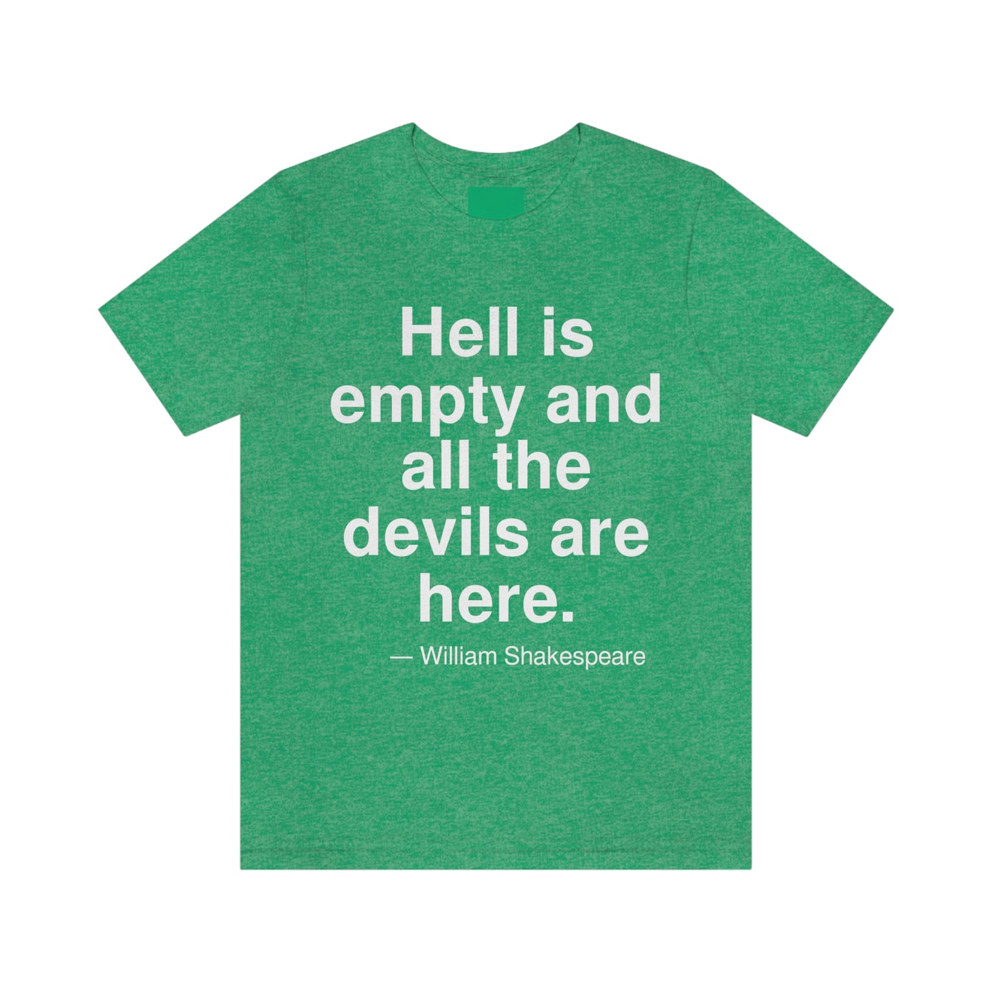 Shakespeare Hell Aa adult t-shirt