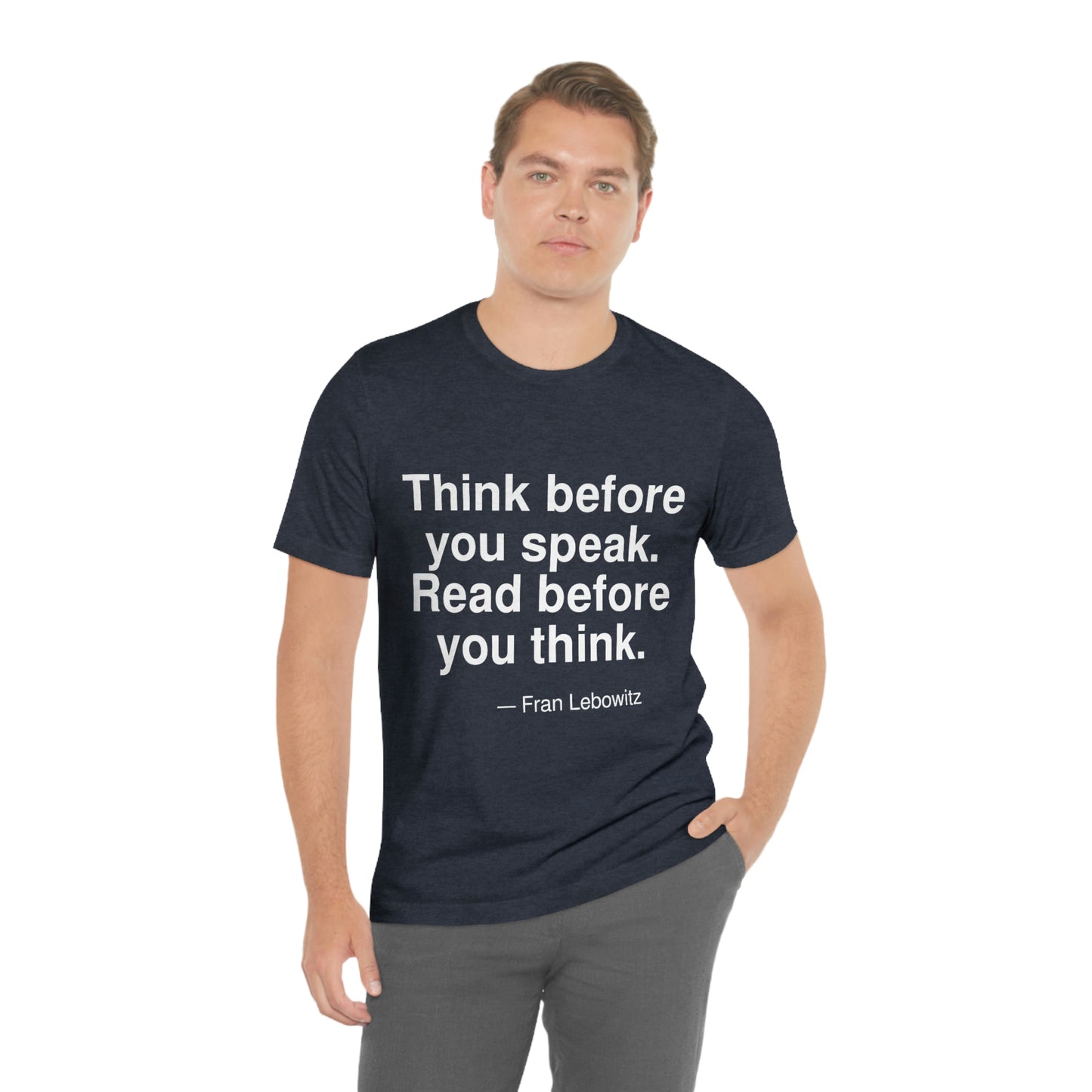 Lebowitz Think Aa adult t-shirt