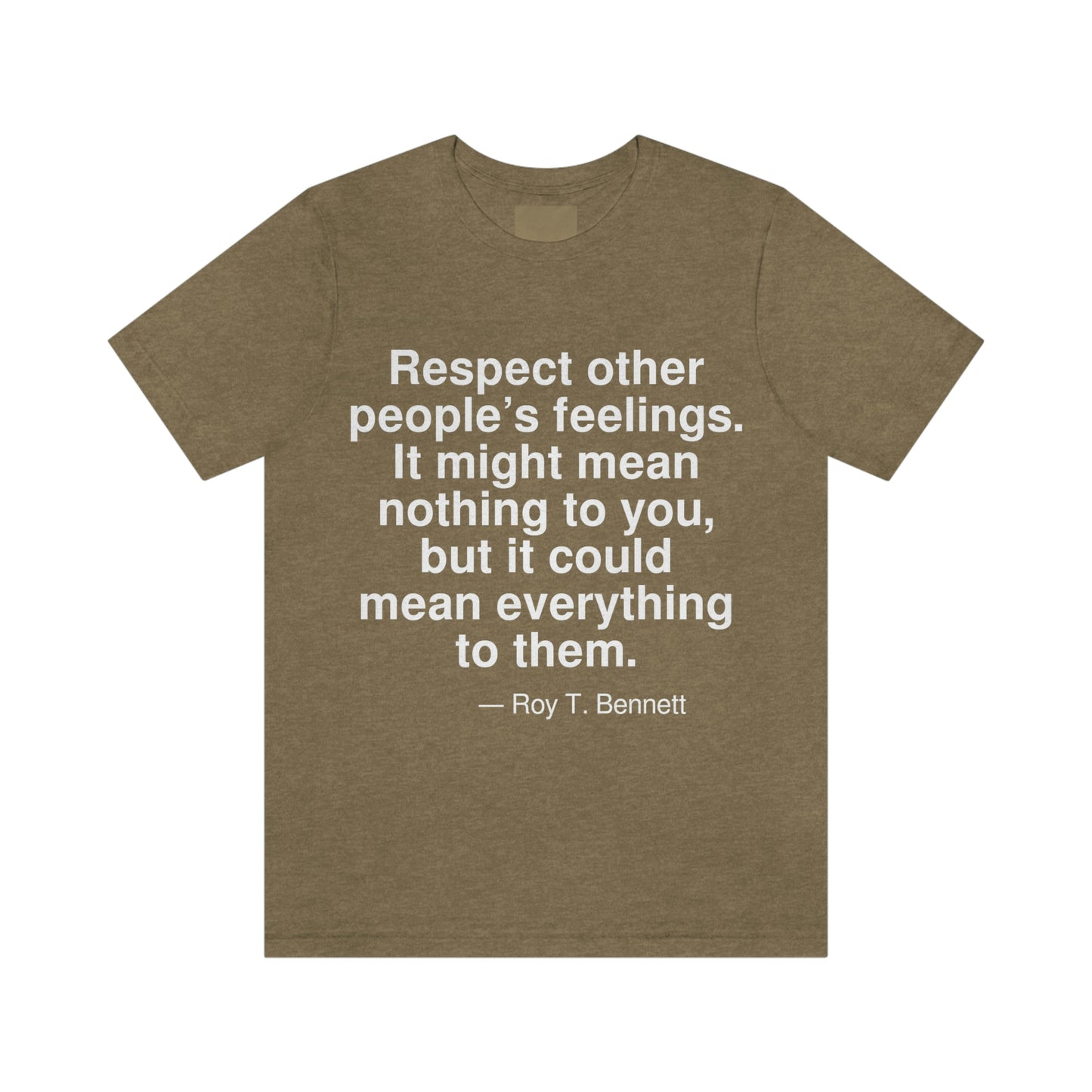 Bennett Respect Aa adult t-shirt