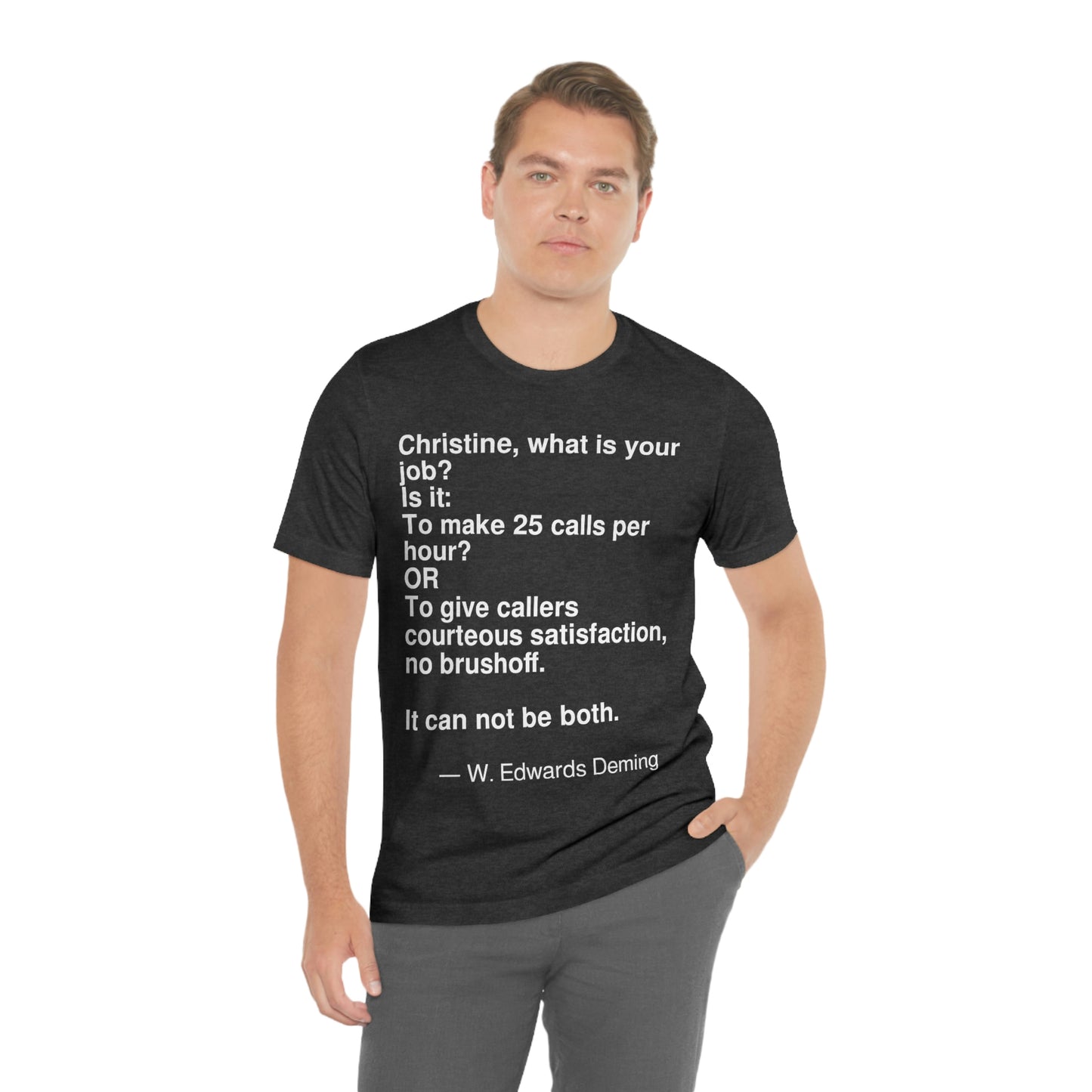 Deming Job Aa adult t-shirt