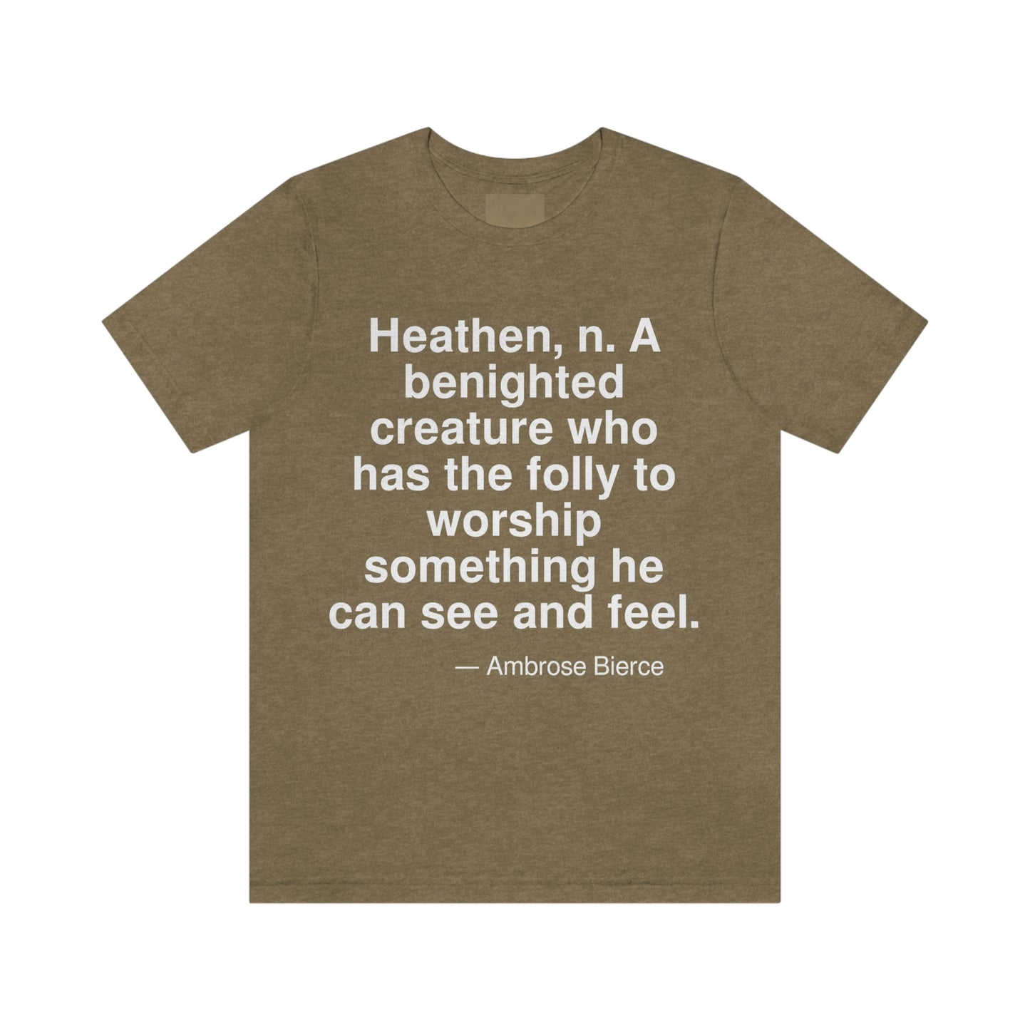 Bierce Heathen Aa adult t-shirt