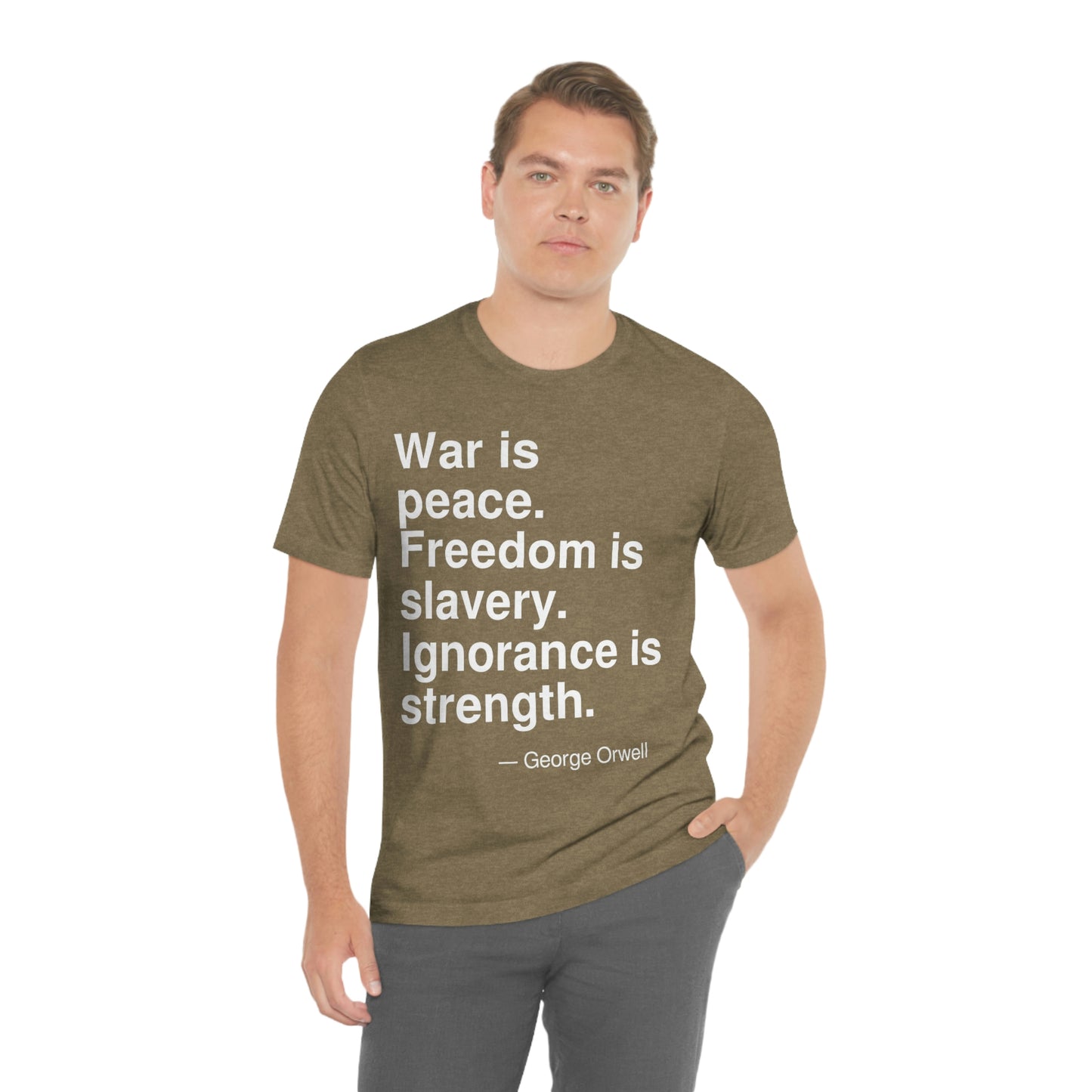 Orwell War Aa adult t-shirt