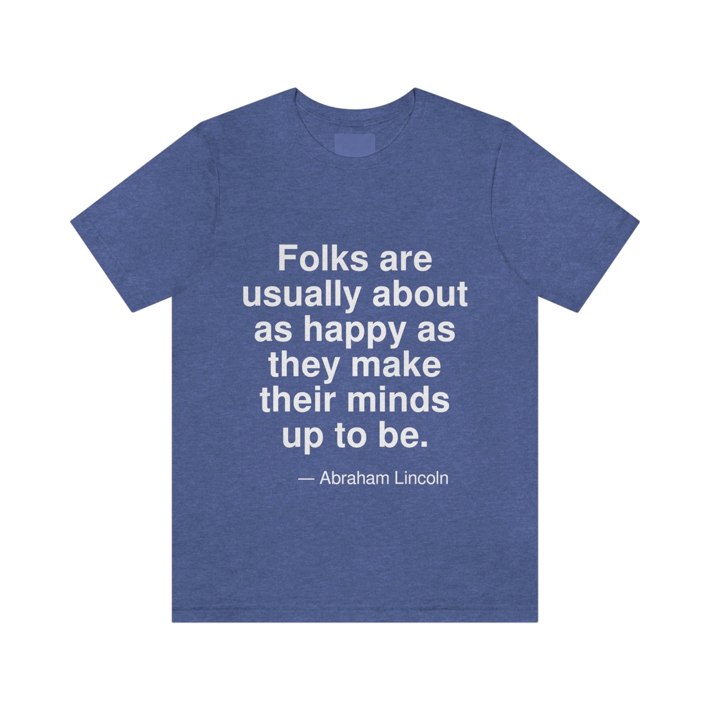 Lincoln Happy Aa adult t-shirt