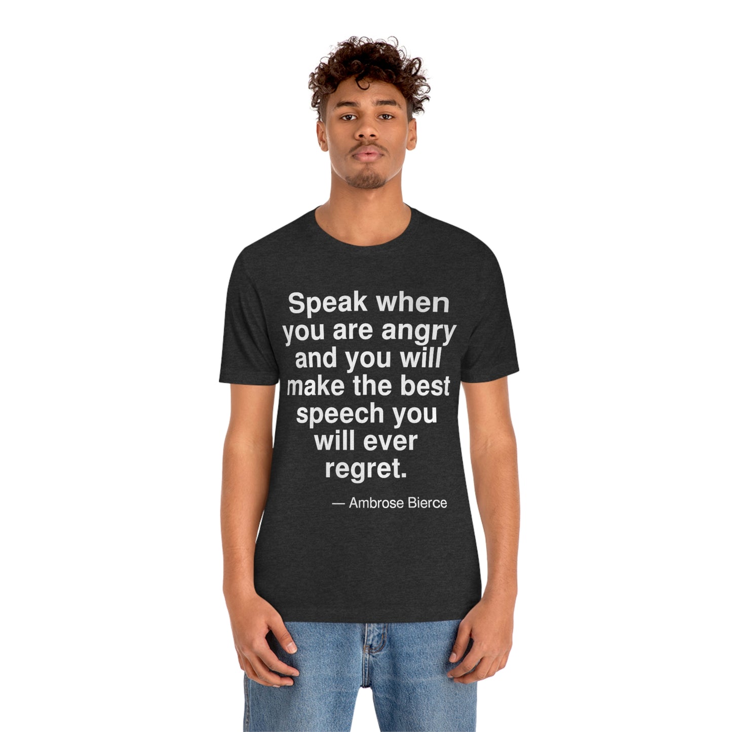 Bierce Speech Aa adult t-shirt