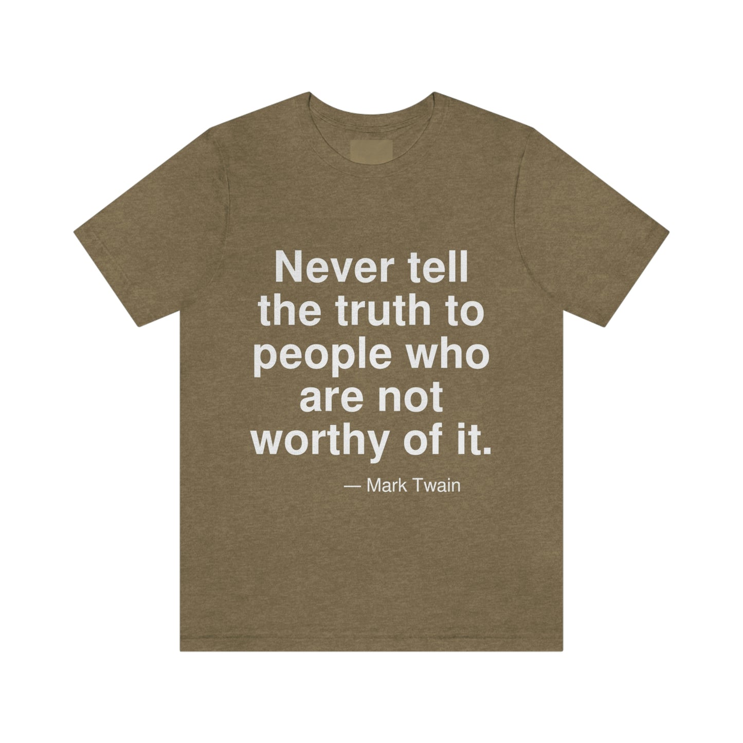 Twain Worthy Aa adult t-shirt