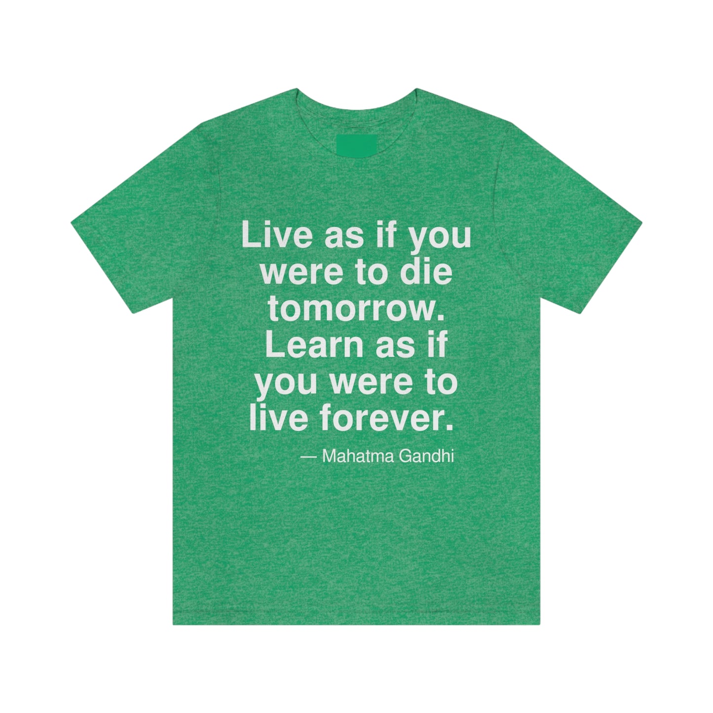 Gandhi Live Aa adult t-shirt