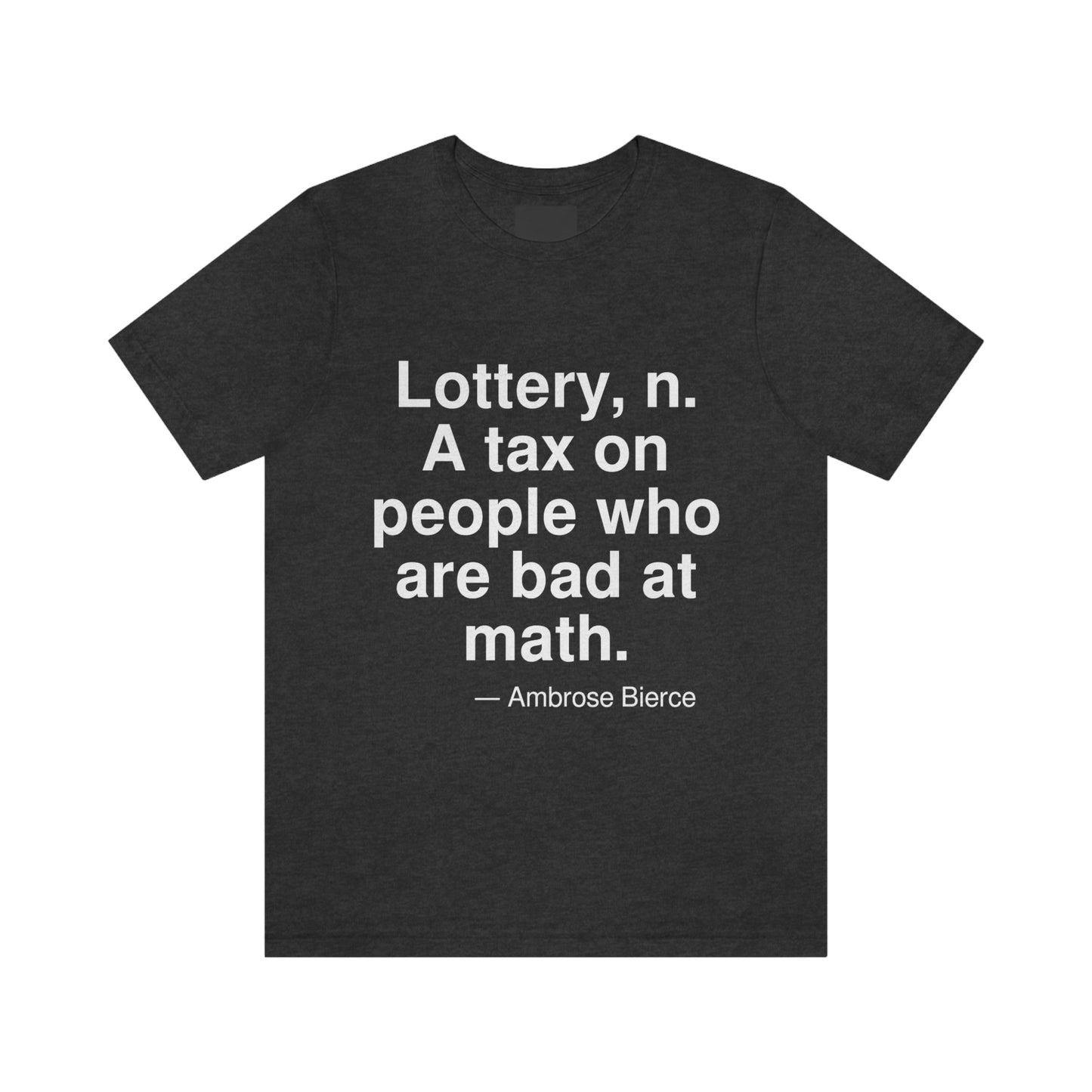 Bierce Lottery Aa adult t-shirt