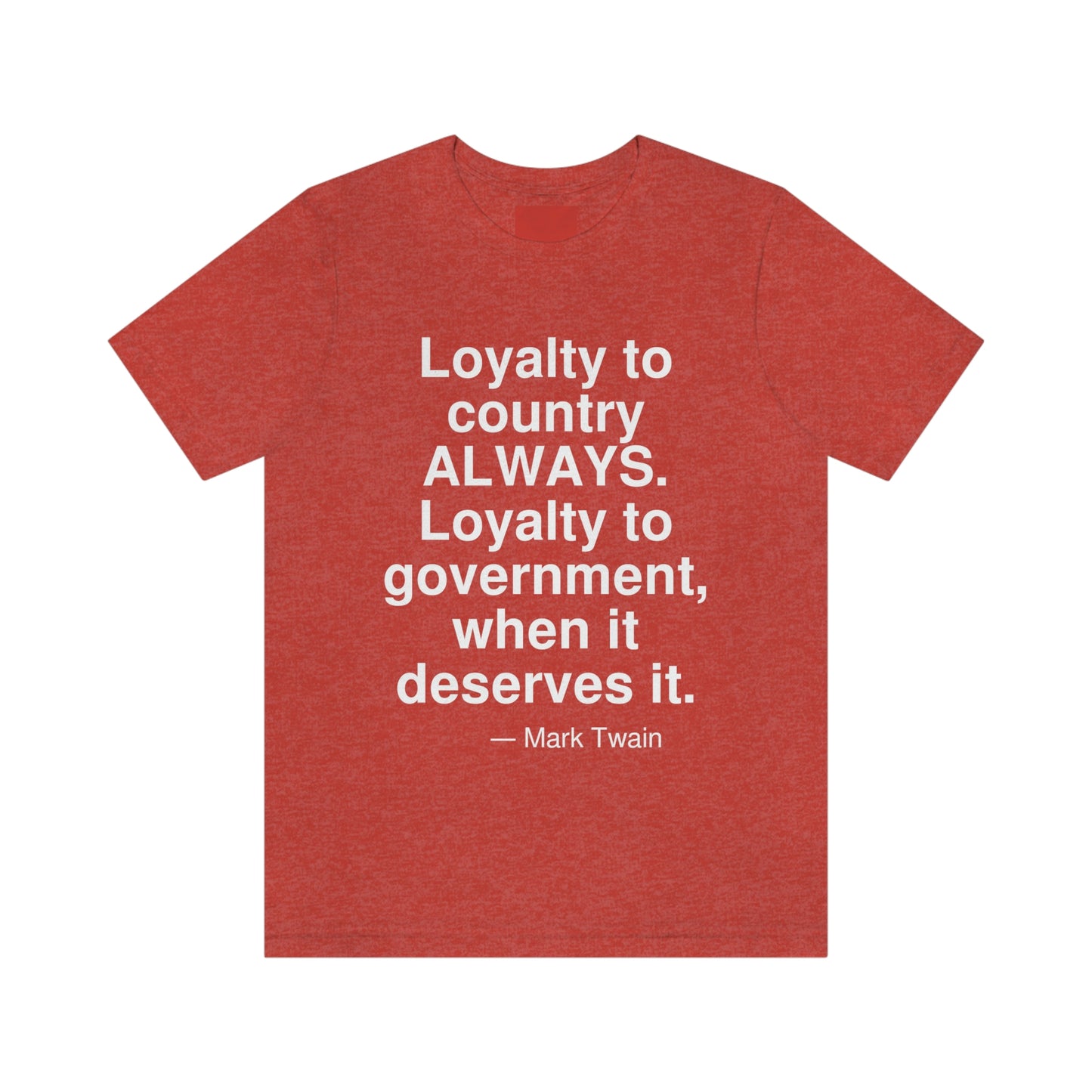 Twain Loyalty Aa adult t-shirt