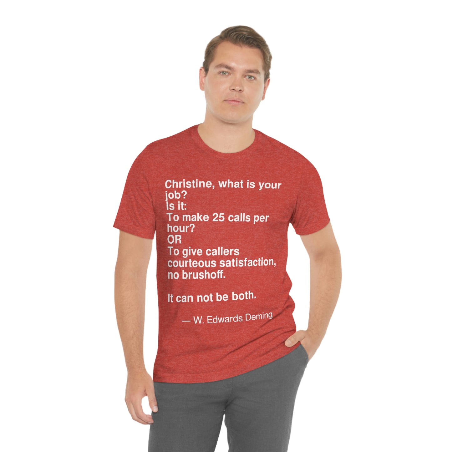 Deming Job Aa adult t-shirt