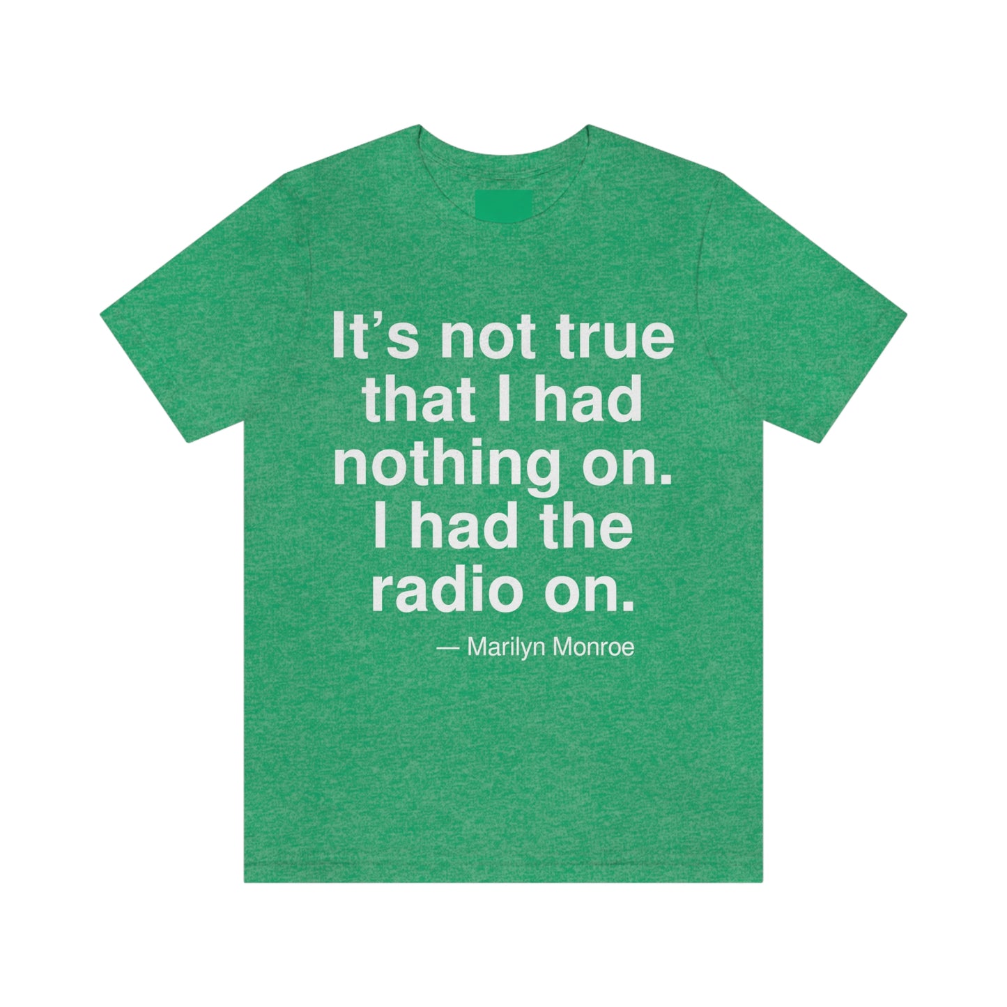 Monroe Radio Aa adult t-shirt