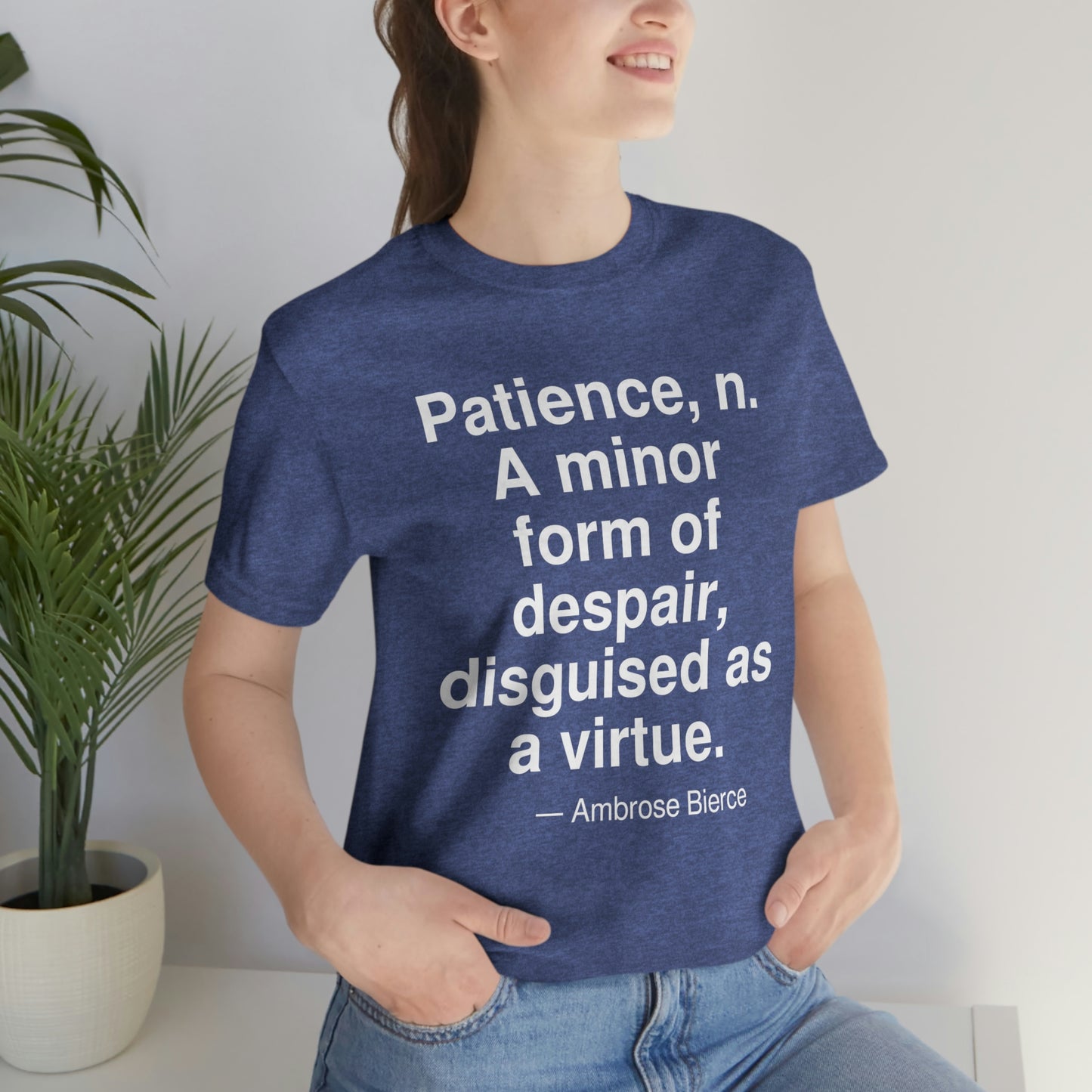 Bierce Patience Aa adult t-shirt