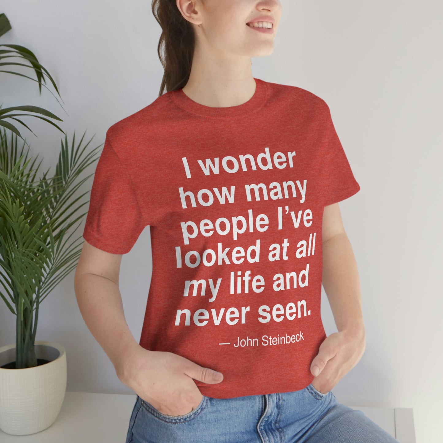 Steinbeck Looked Aa adult t-shirt