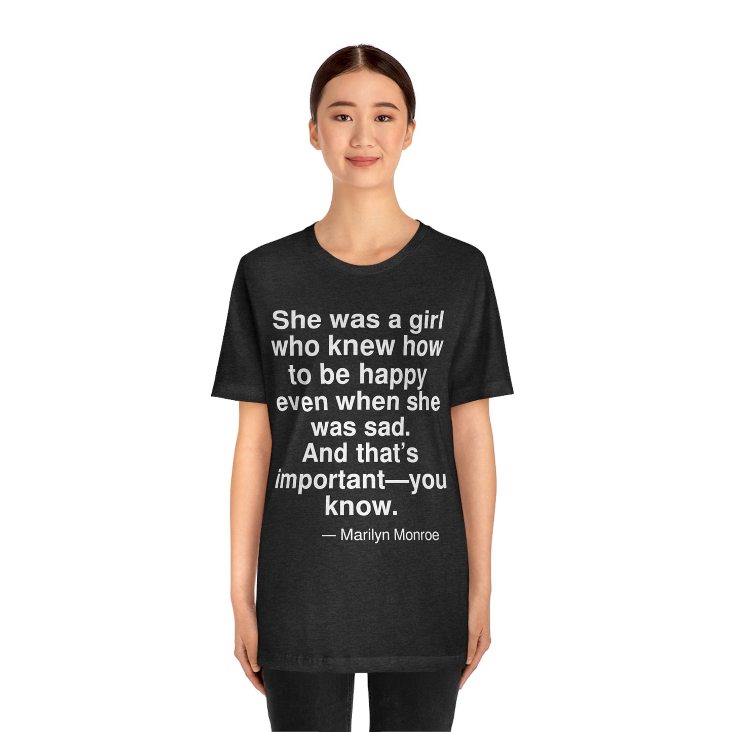 Monroe Knew Aa adult t-shirt