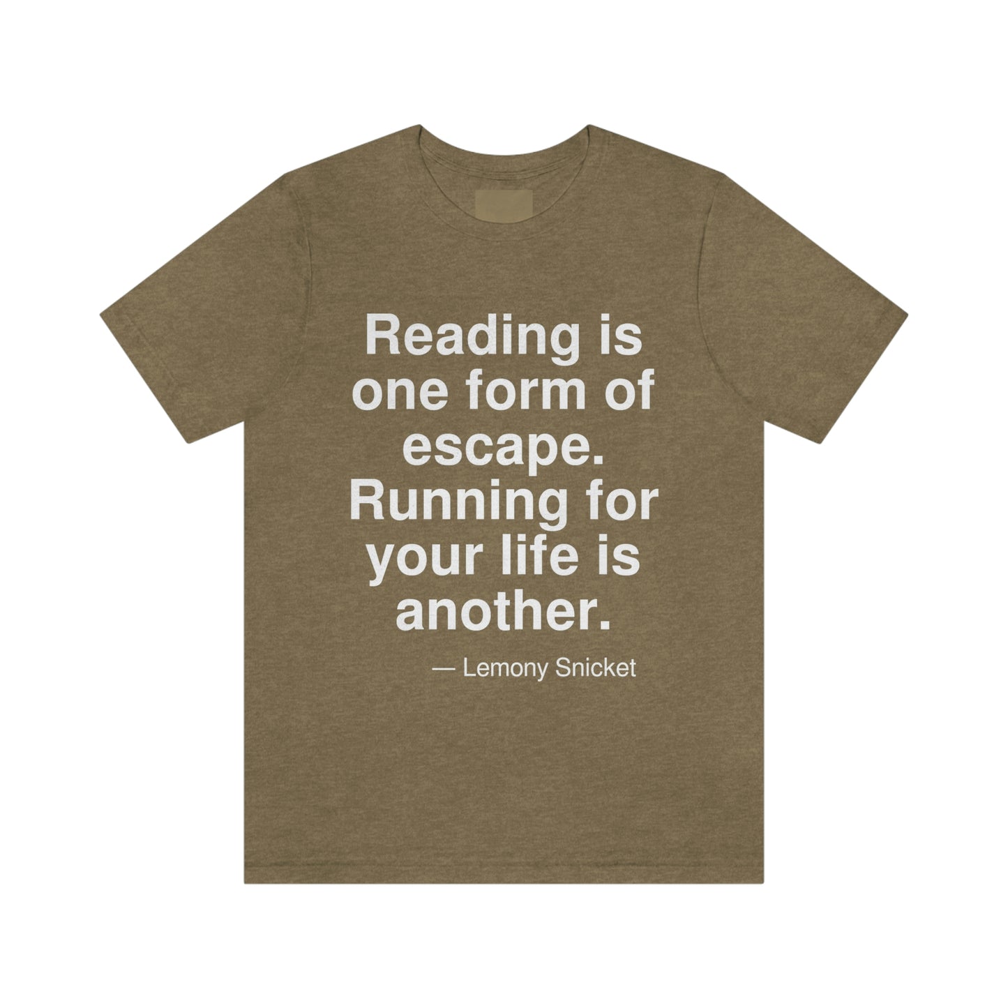 Snicket Reading Aa adult t-shirt