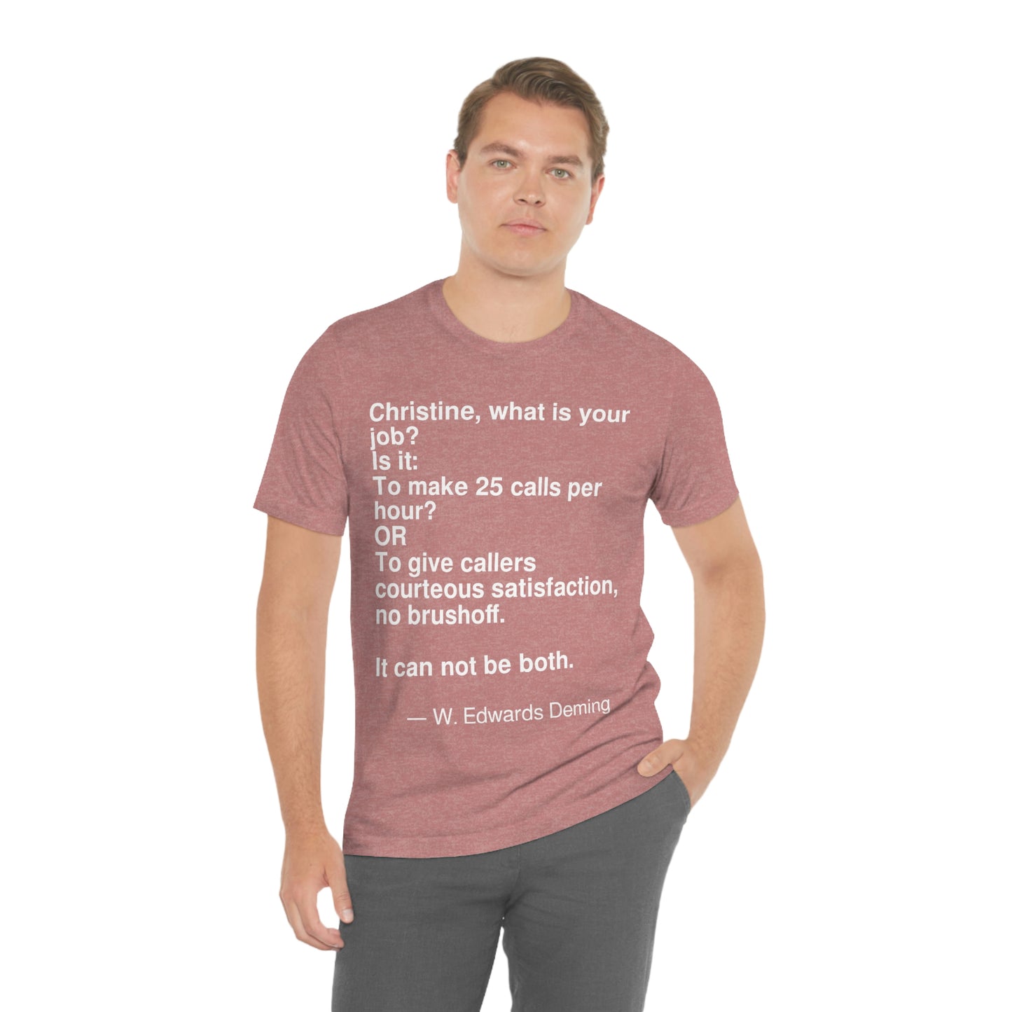 Deming Job Aa adult t-shirt