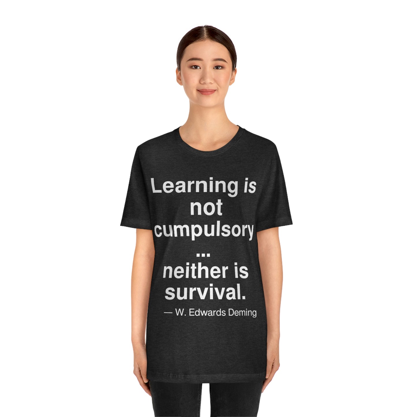 Deming Learning Aa adult t-shirt