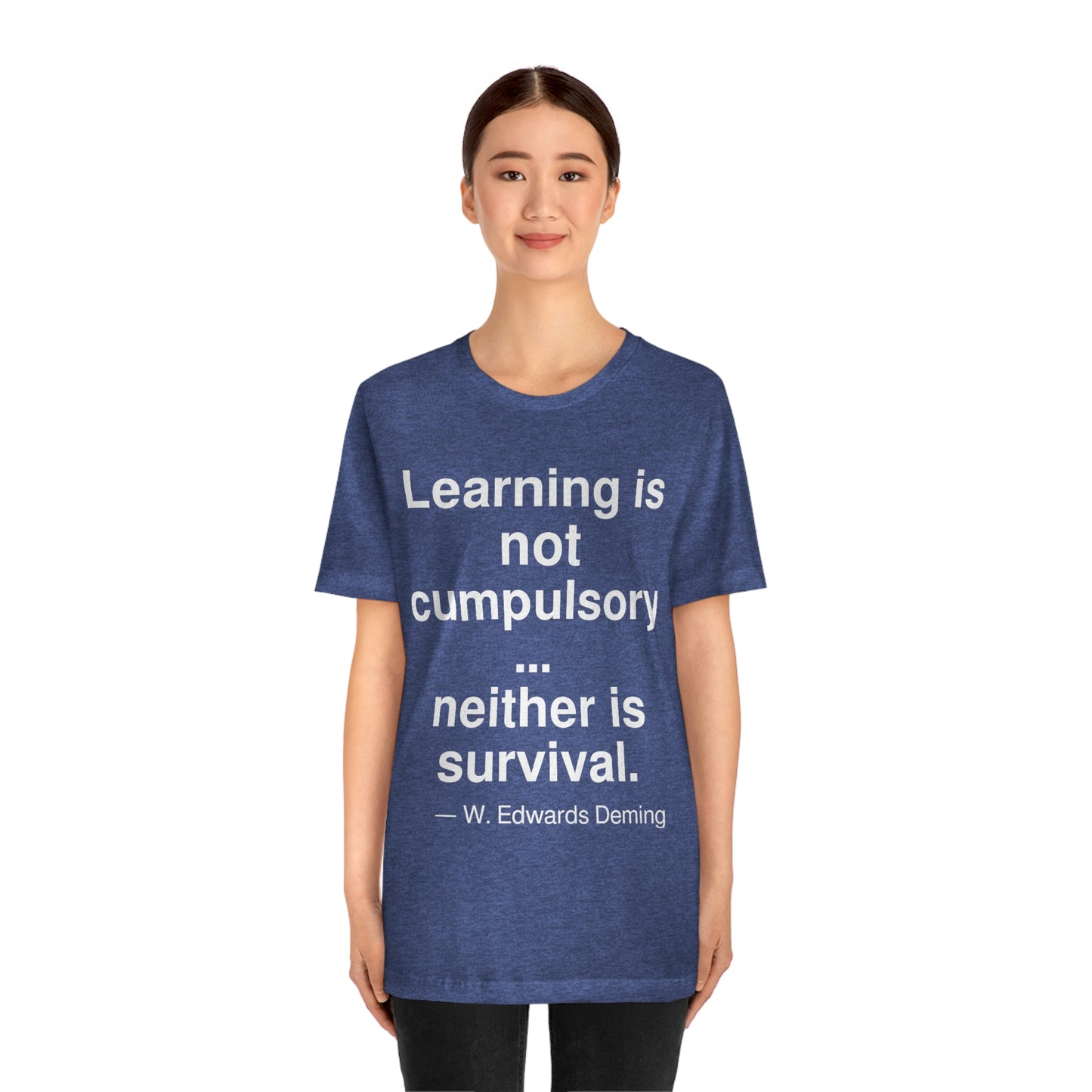 Deming Learning Aa adult t-shirt