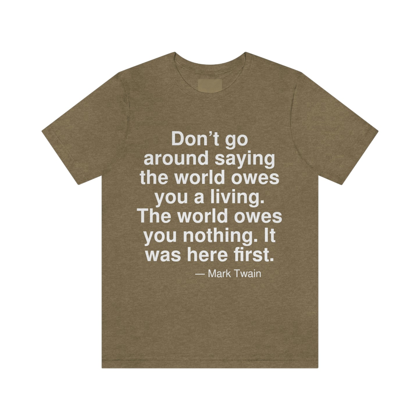 Twain Owes Aa adult t-shirt