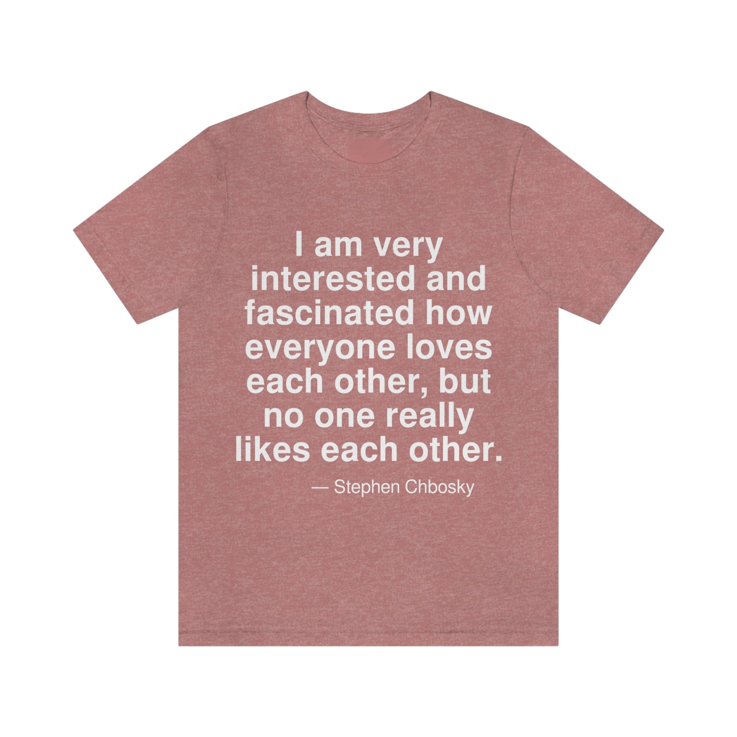 Chbosky Interested Aa adult t-shirt