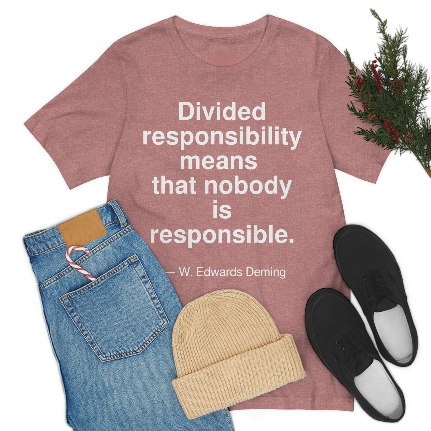 Deming Responsibility Aa adult t-shirt