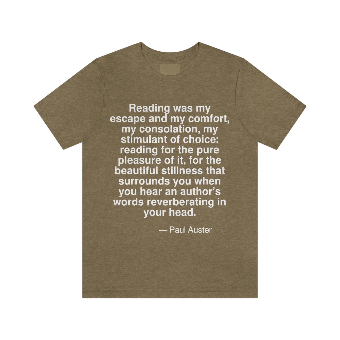 Auster Reading Aa adult t-shirt