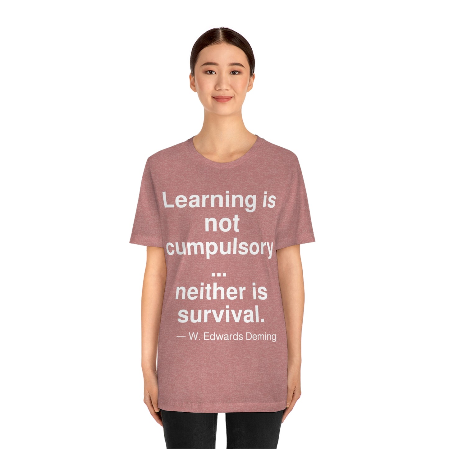 Deming Learning Aa adult t-shirt