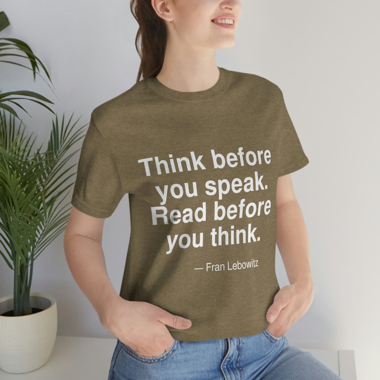 Lebowitz Think Aa adult t-shirt