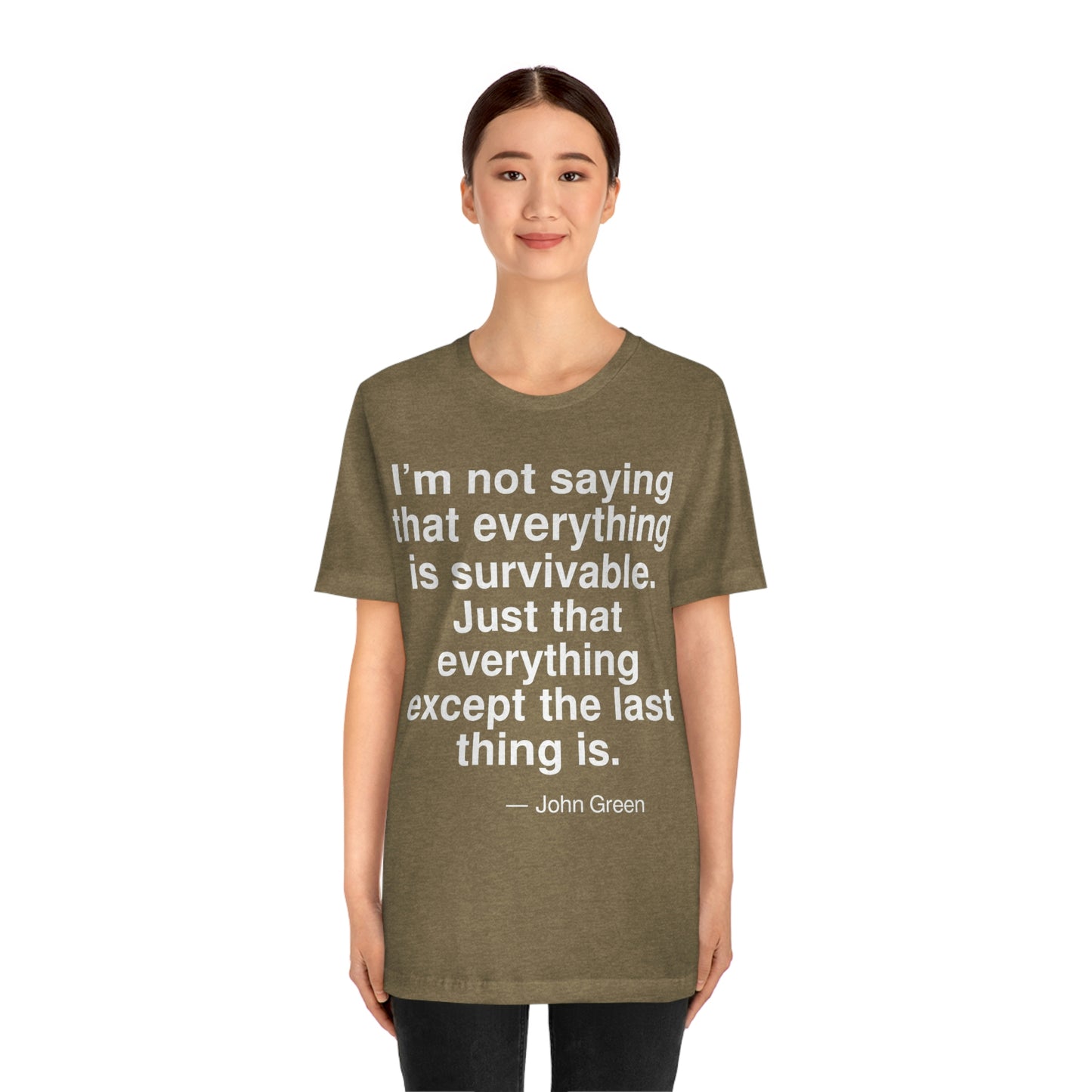 Green Survivable Aa adult t-shirt