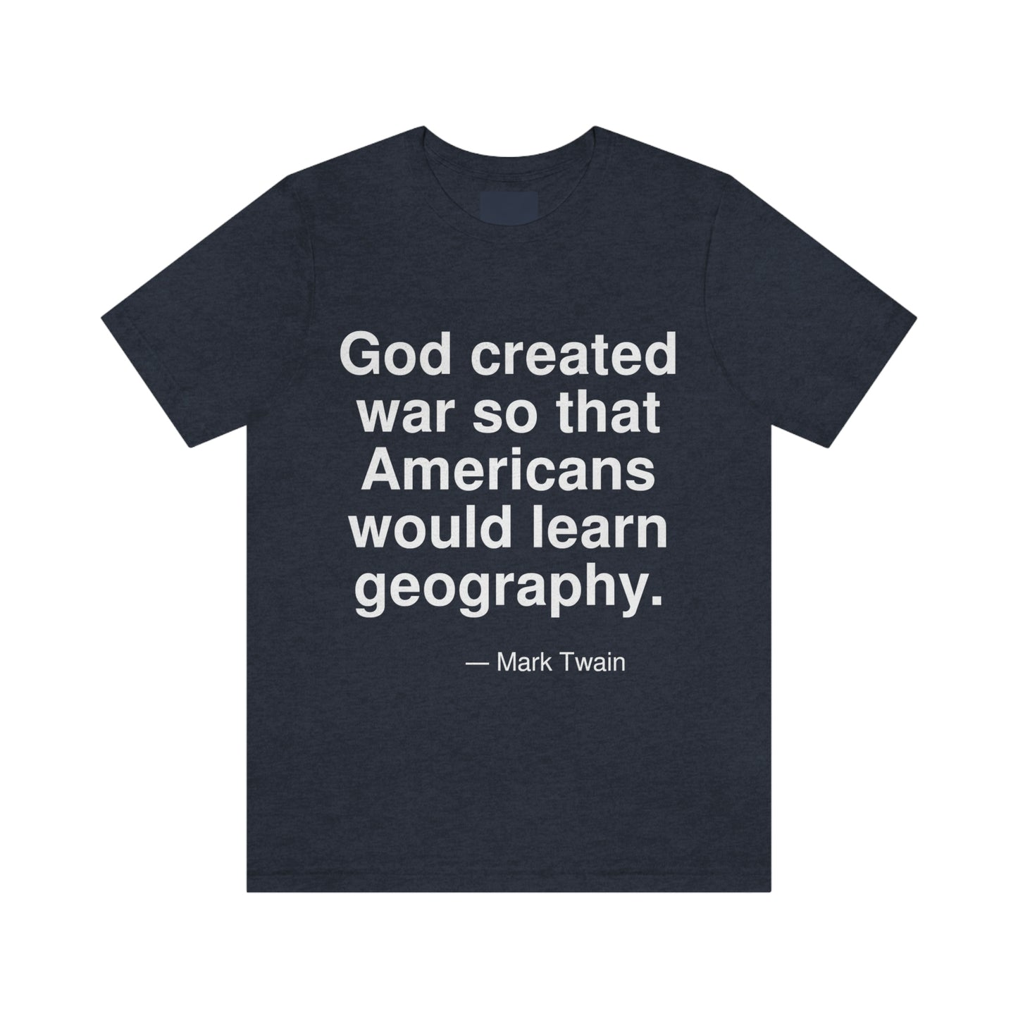 Twain Geography Aa adult t-shirt