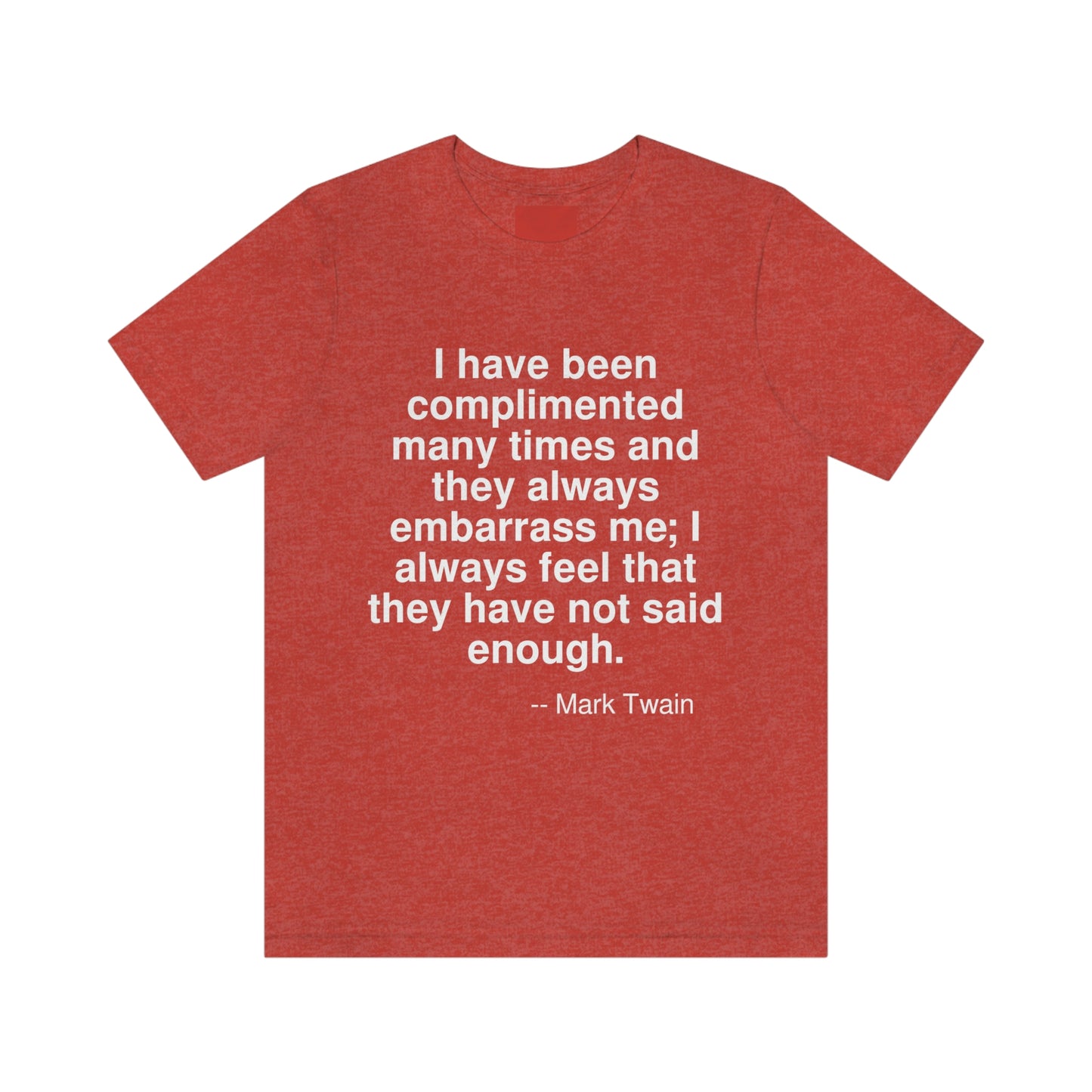 Twain Complimented Aa adult t-shirt