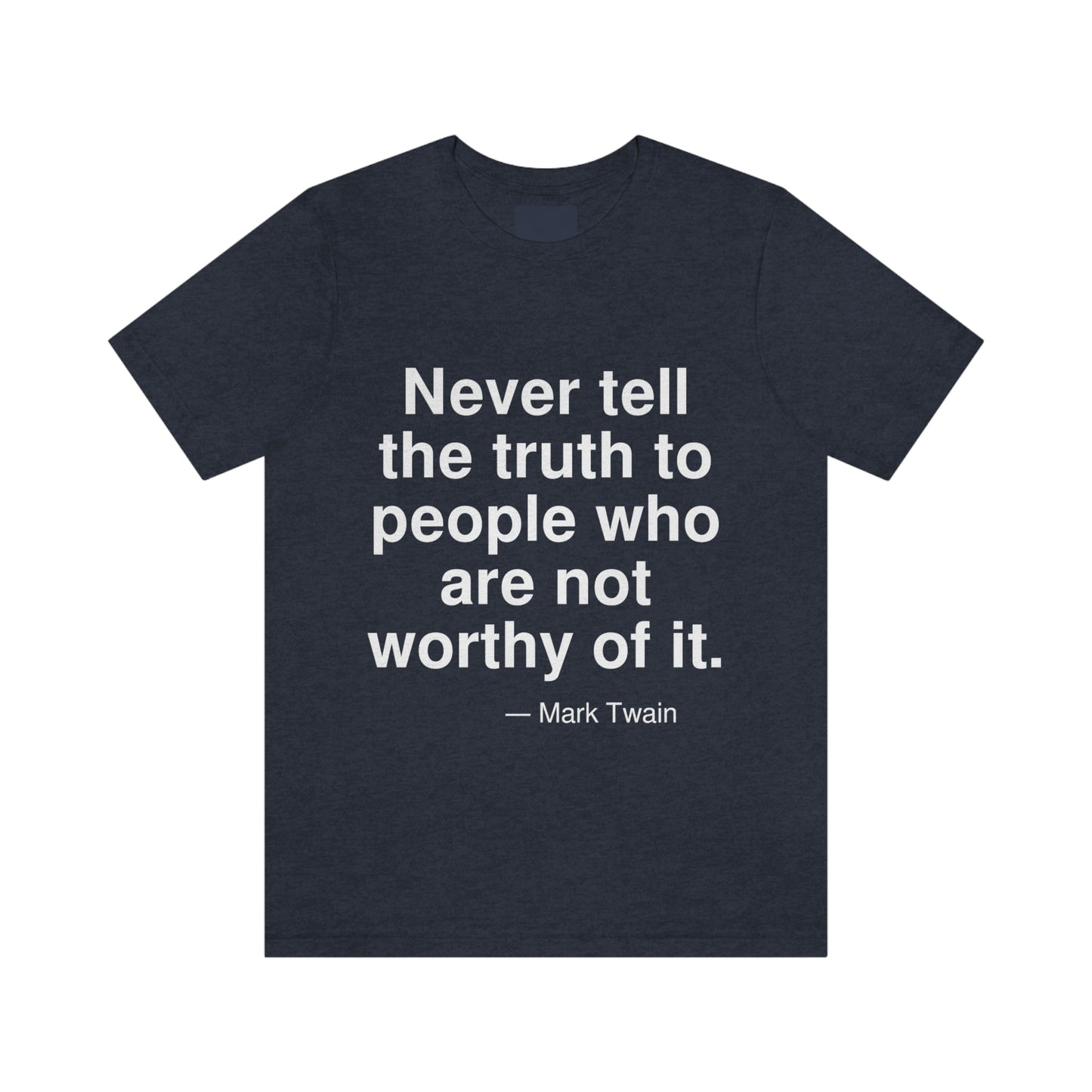 Twain Worthy Aa adult t-shirt