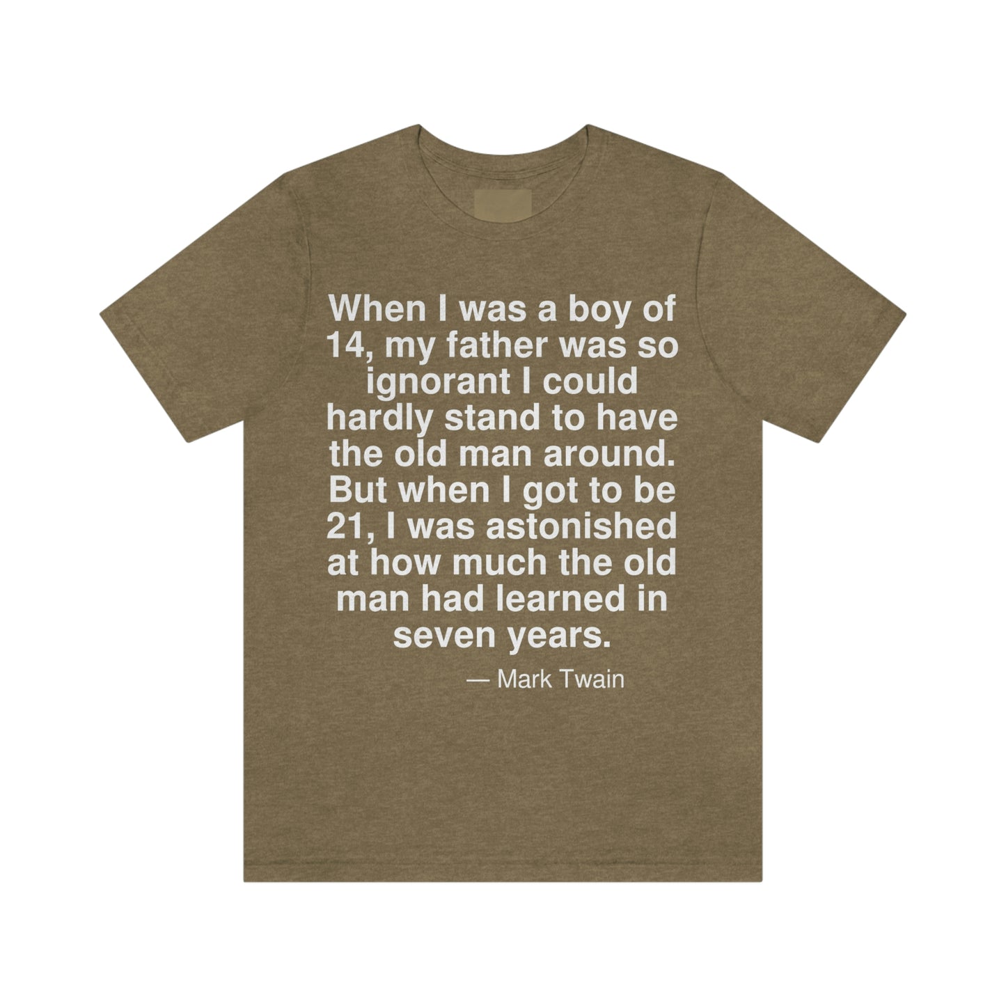 Twain Father Aa adult t-shirt