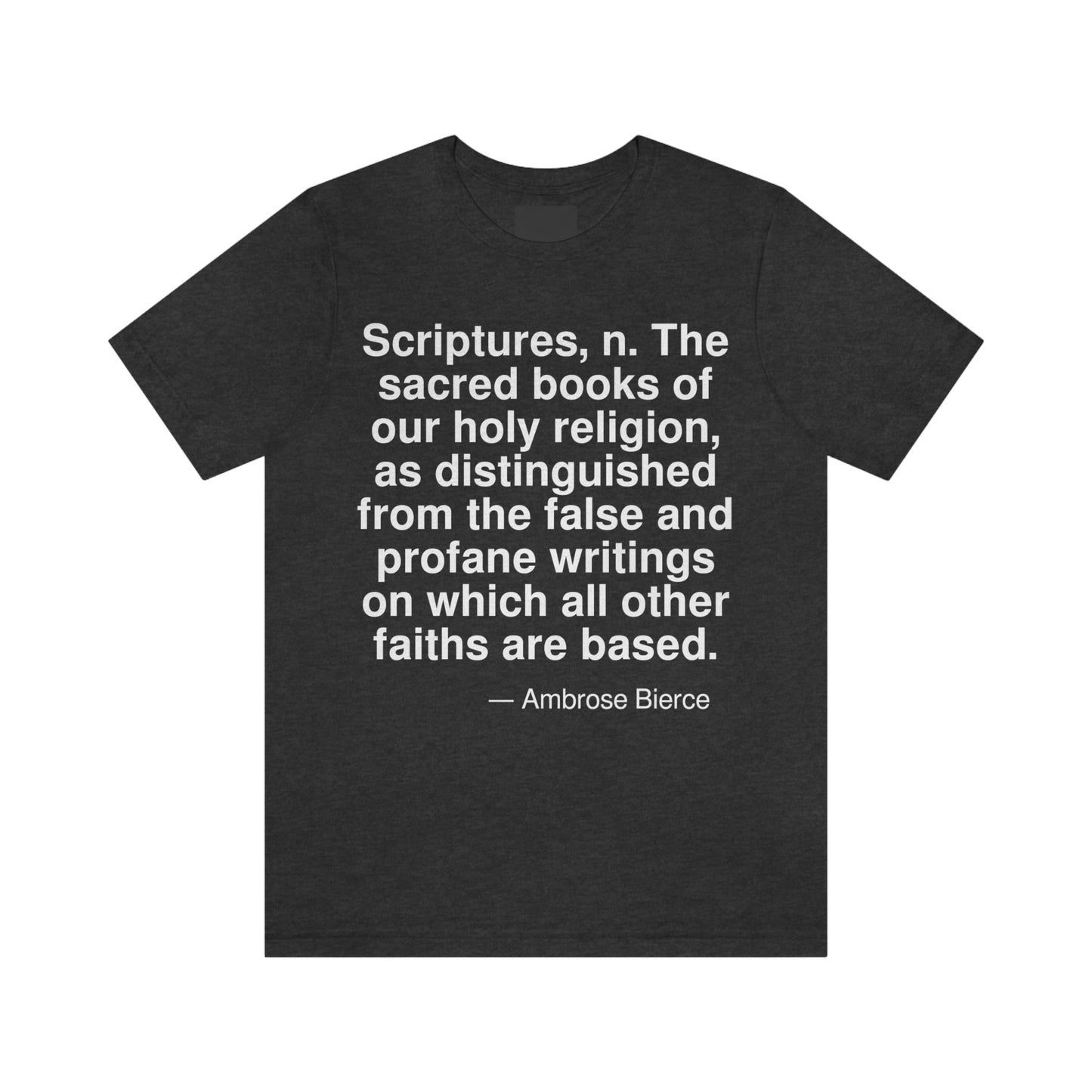 Bierce Scriptures Aa adult t-shirt