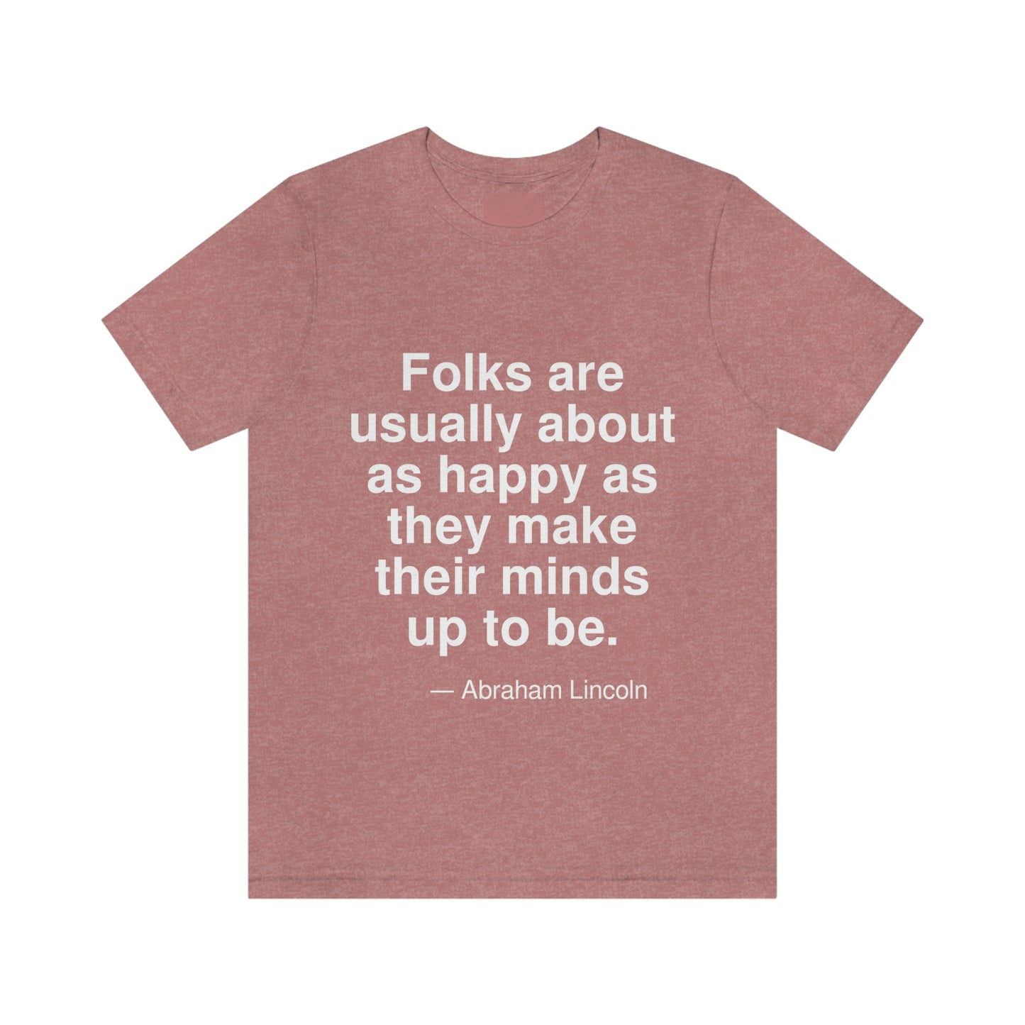 Lincoln Happy Aa adult t-shirt