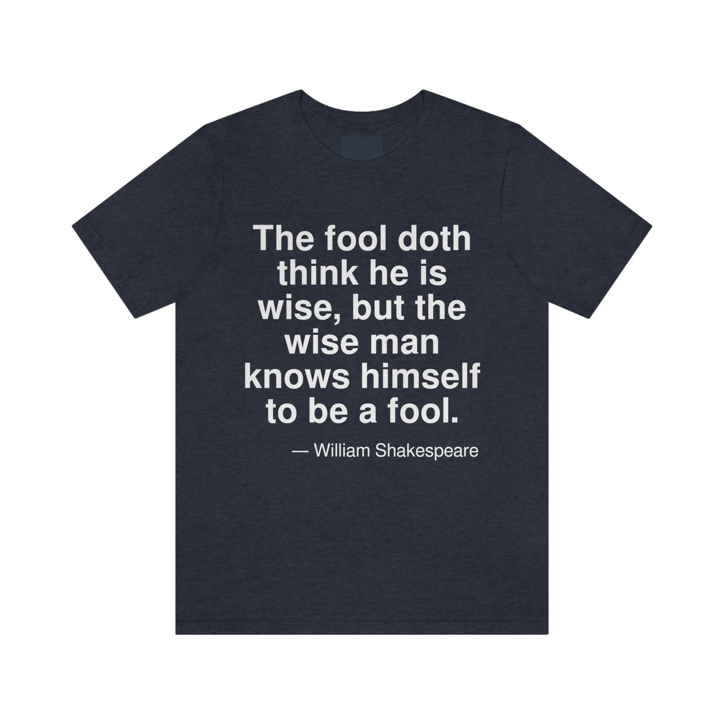 Shakespeare Fool Aa adult t-shirt