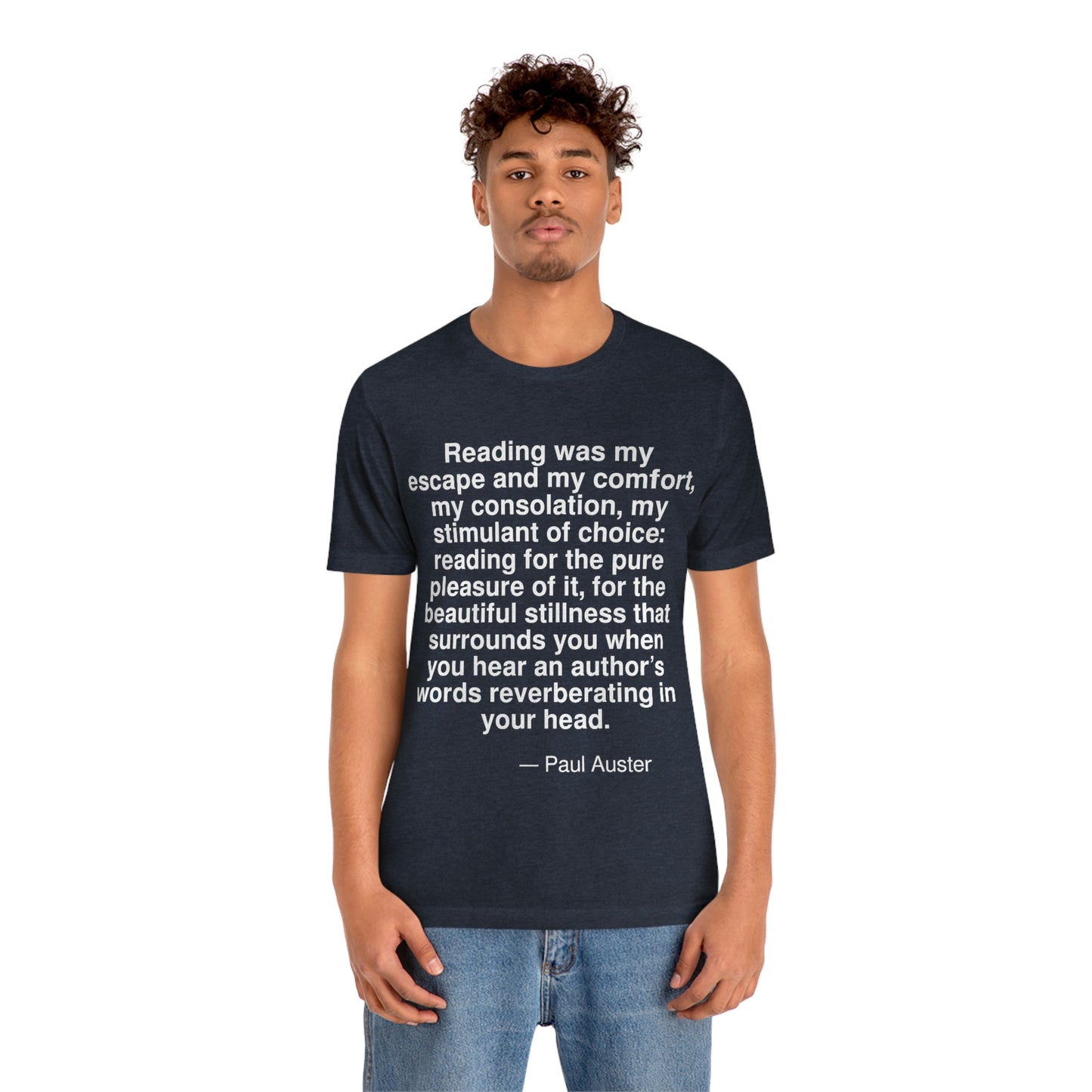 Auster Reading Aa adult t-shirt