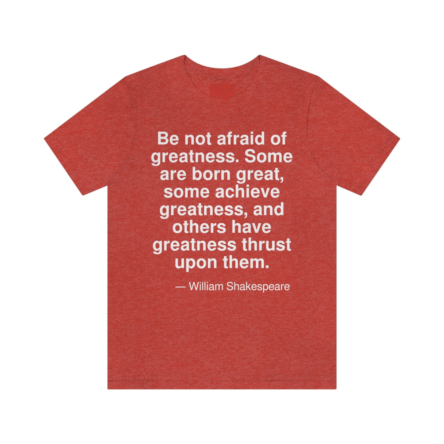 Shakespeare Greatness Aa adult t-shirt