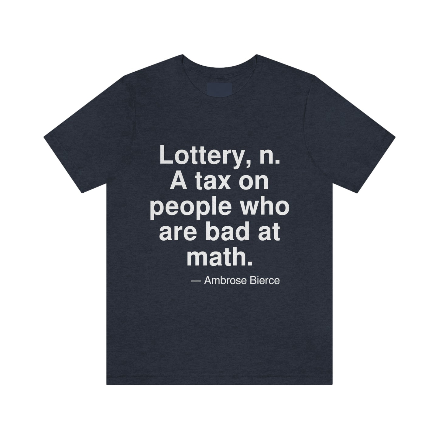 Bierce Lottery Aa adult t-shirt