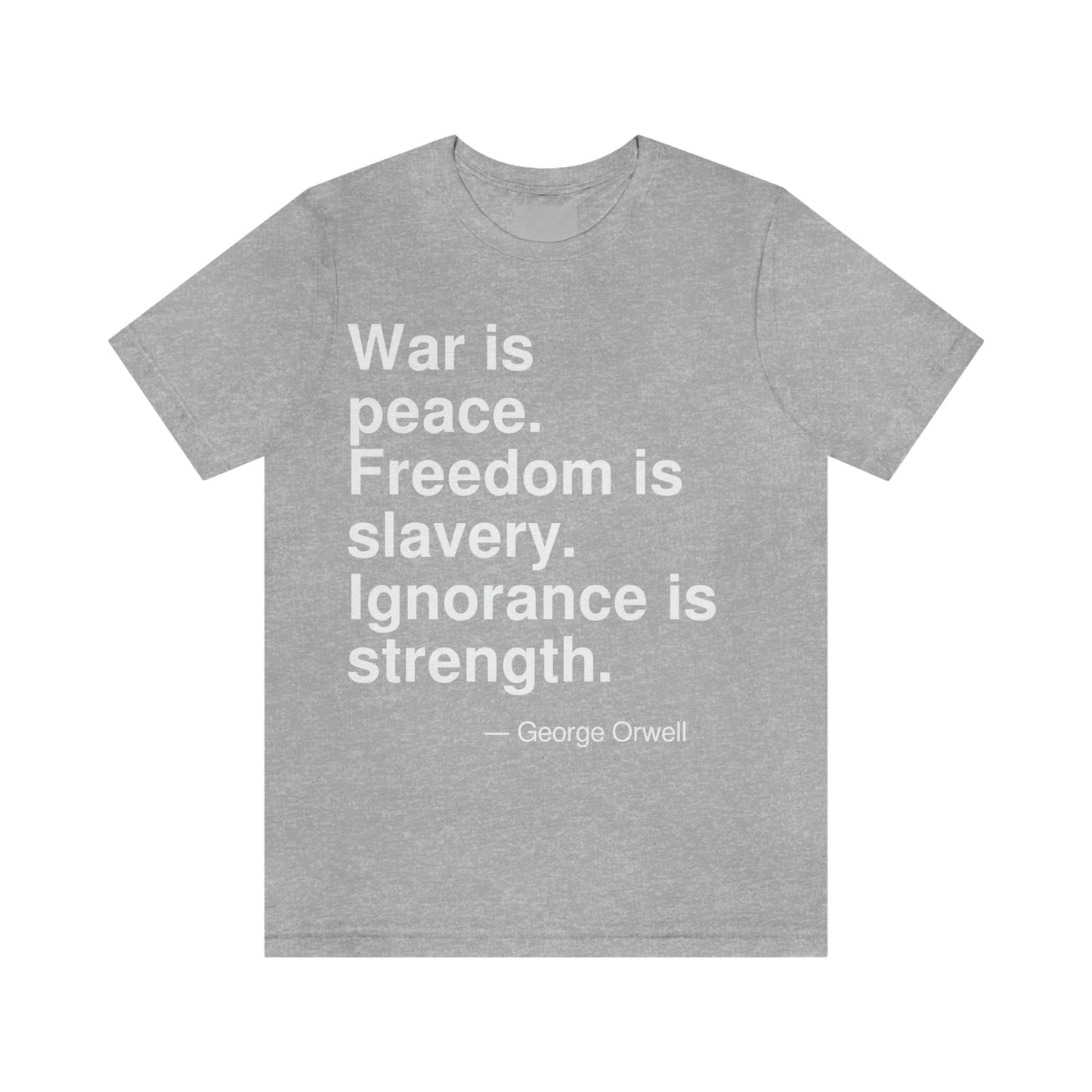 Orwell War Aa adult t-shirt